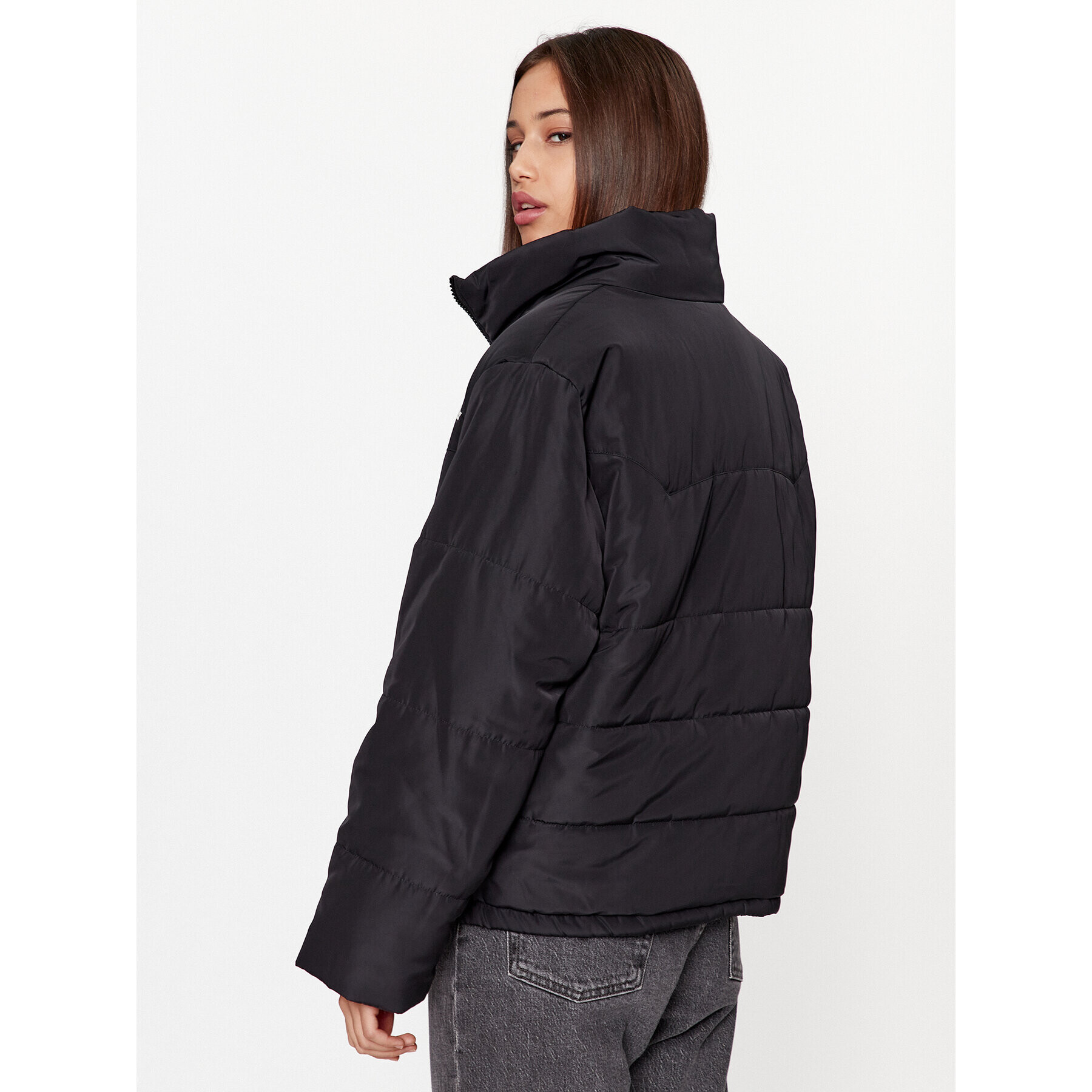 Wrangler Пухено яке Western 112342700 Черен Regular Fit - Pepit.bg
