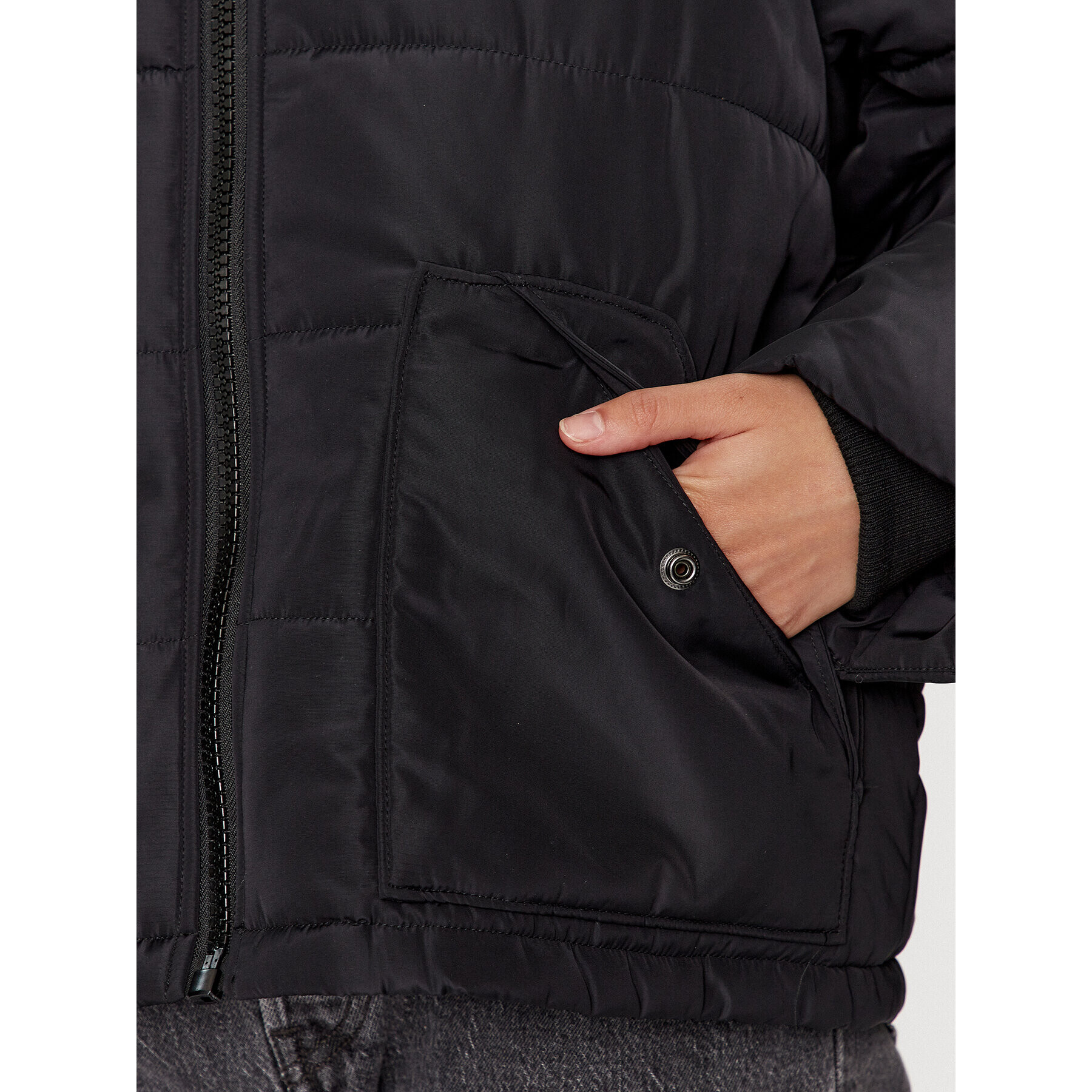 Wrangler Пухено яке Western 112342700 Черен Regular Fit - Pepit.bg