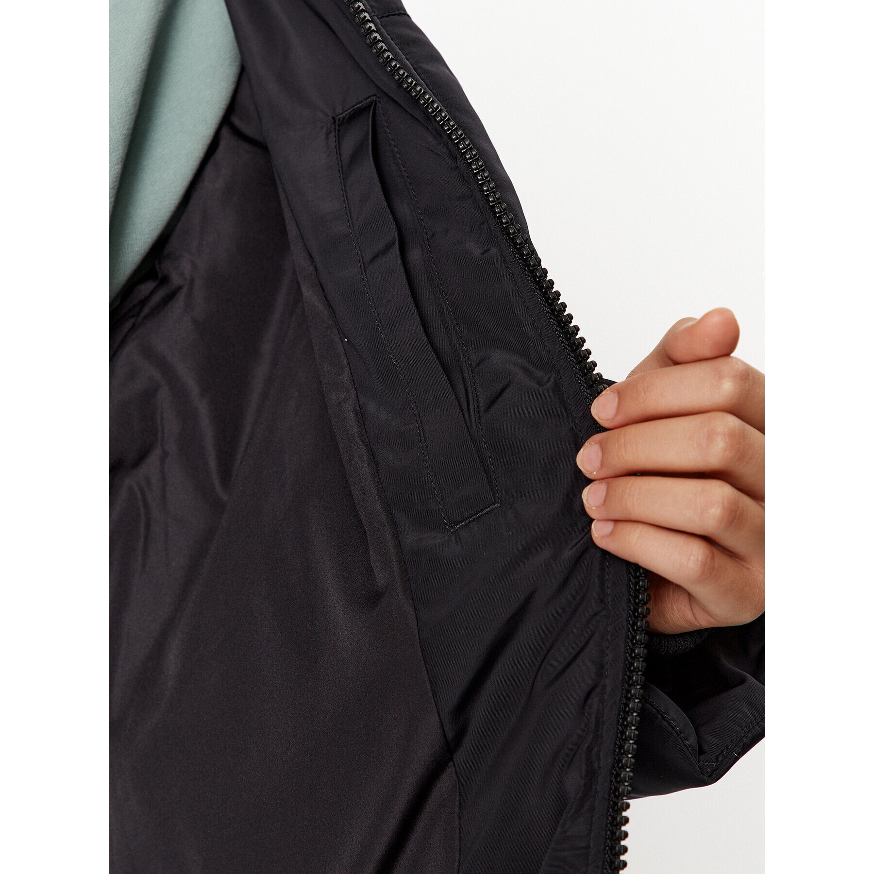 Wrangler Пухено яке Western 112342700 Черен Regular Fit - Pepit.bg