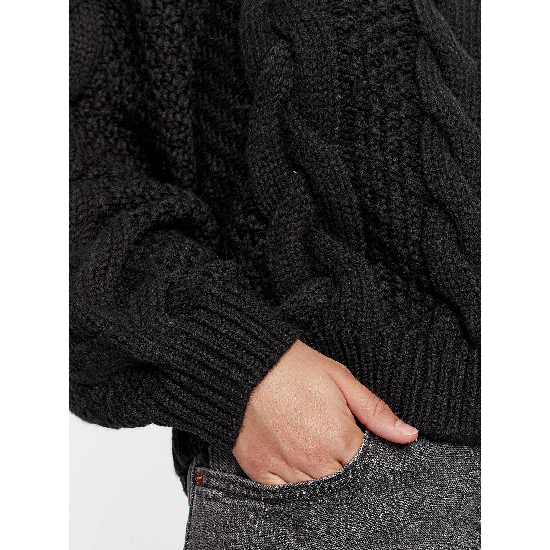 Wrangler Пуловер 112342773 Черен Regular Fit - Pepit.bg