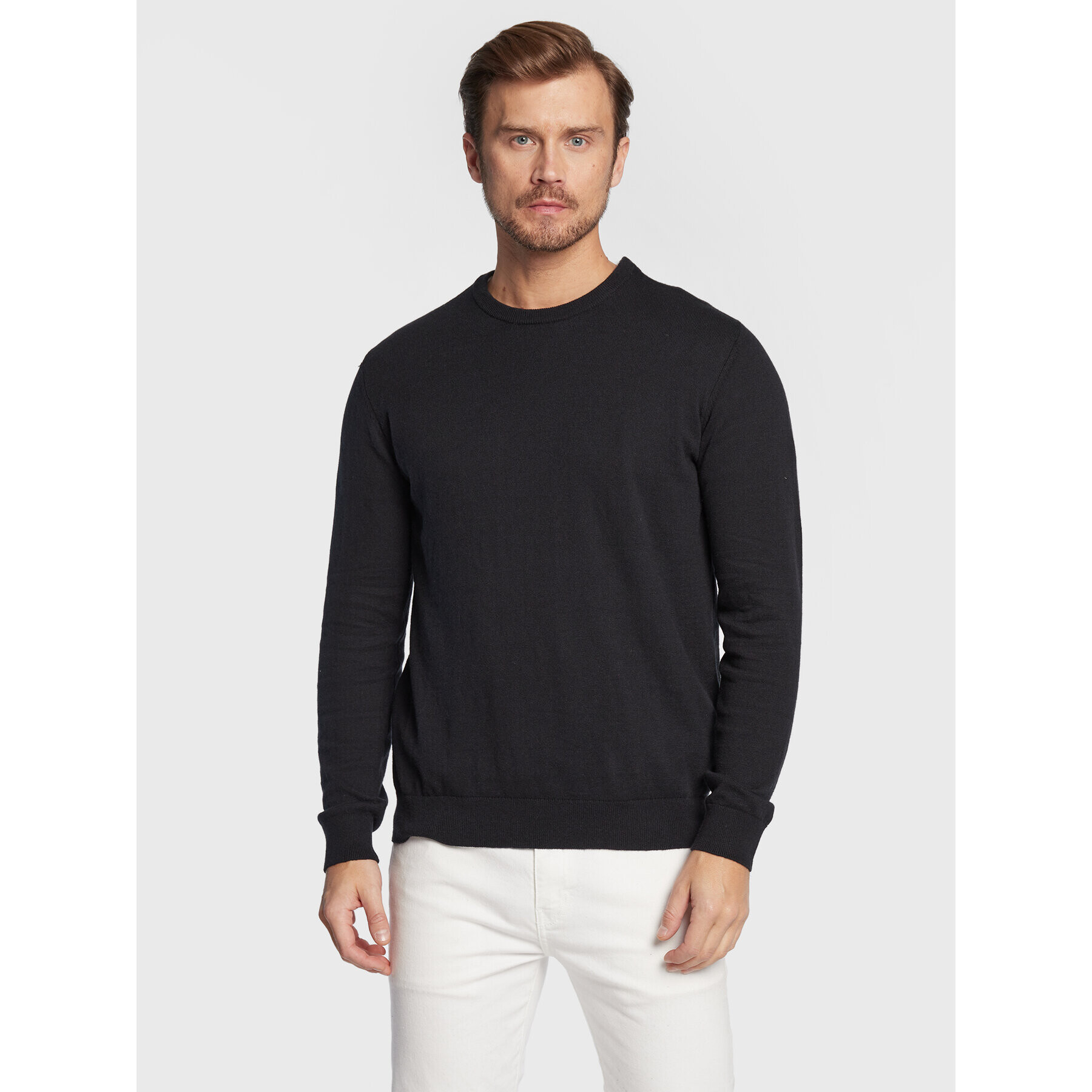 Wrangler Пуловер Crewneck W8A02P100 112132344 Черен Regular Fit - Pepit.bg