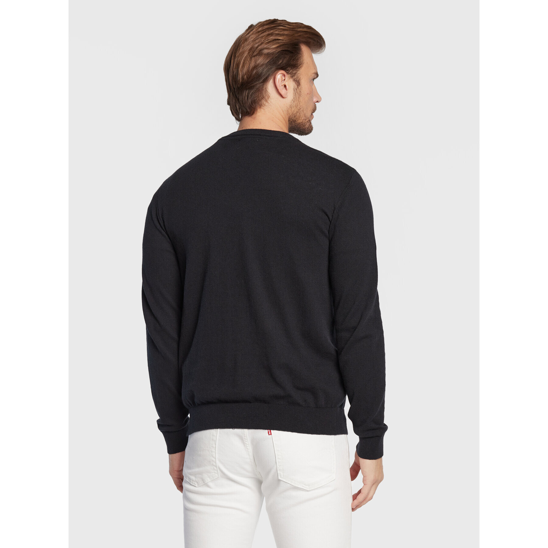 Wrangler Пуловер Crewneck W8A02P100 112132344 Черен Regular Fit - Pepit.bg