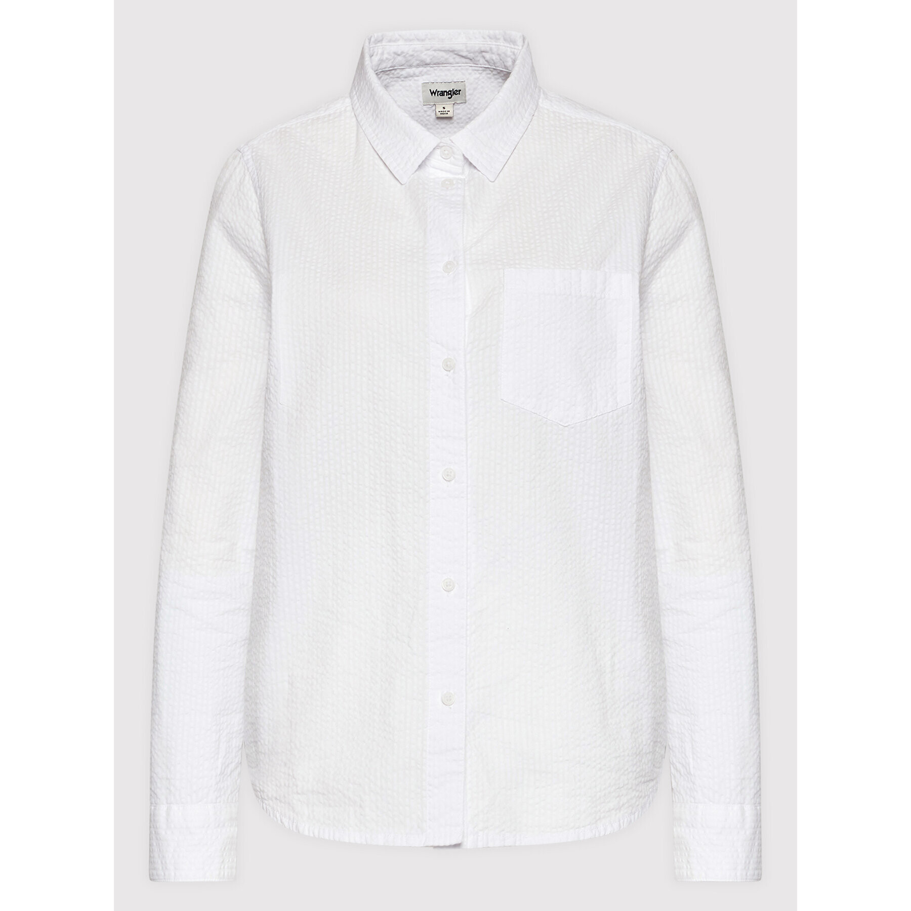 Wrangler Риза 1 Pkt W5T5OZ989 Бял Regular Fit - Pepit.bg