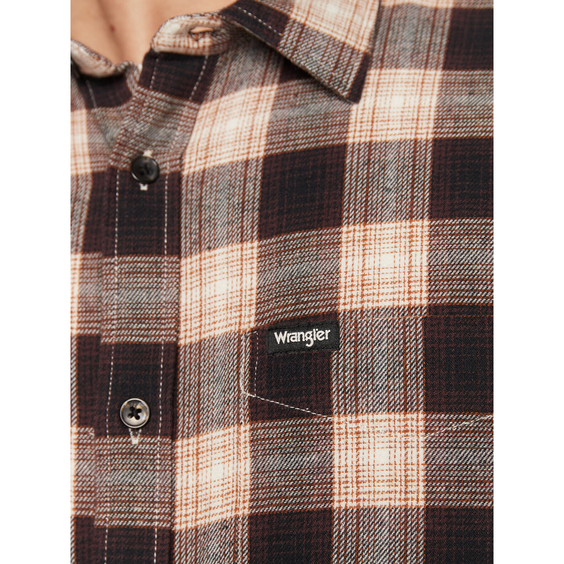 Wrangler Риза 1 Pocket W5A2B3100 112320929 Кафяв Regular Fit - Pepit.bg