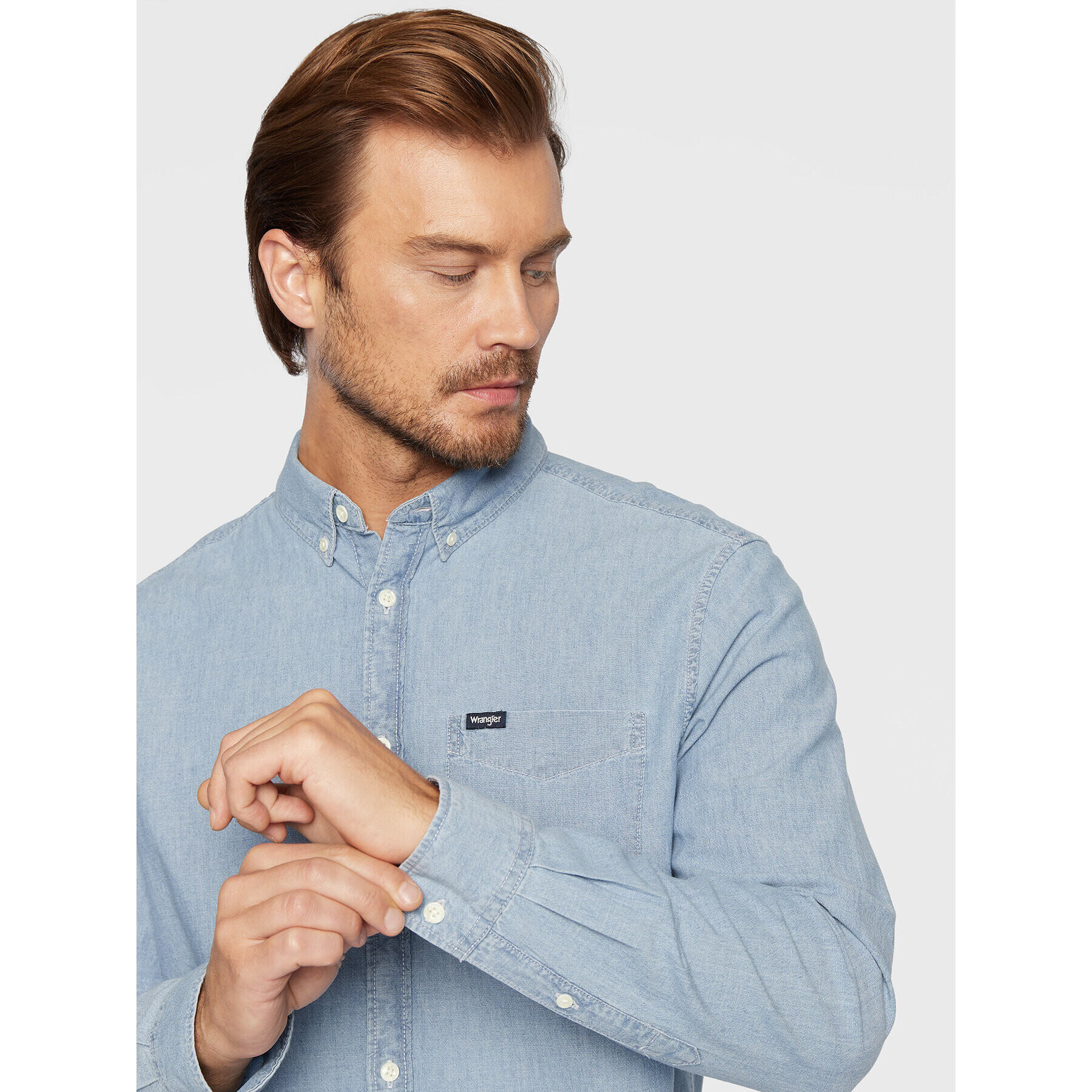 Wrangler Риза Button Down W5B11GX4E Син Regular Fit - Pepit.bg