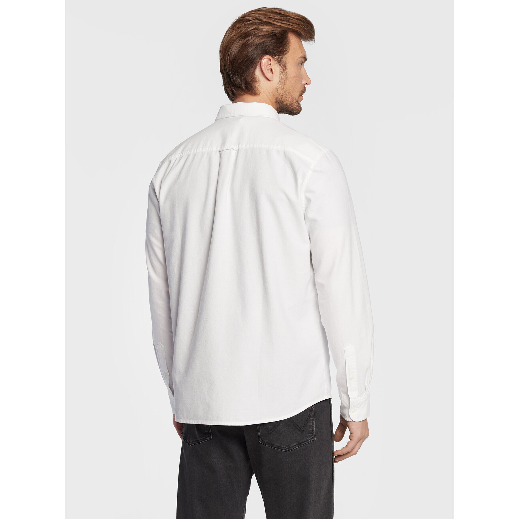 Wrangler Риза W5B1BM989 112323745 Бял Regular Fit - Pepit.bg