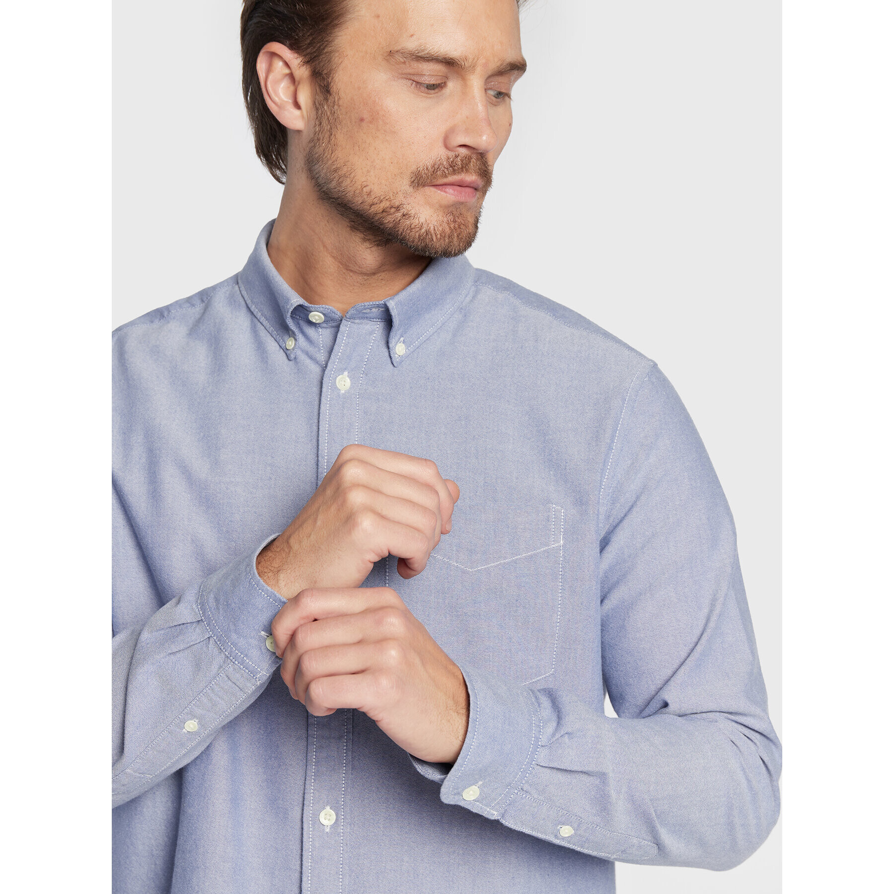 Wrangler Риза W5B1BMX7K 112320866 Син Regular Fit - Pepit.bg