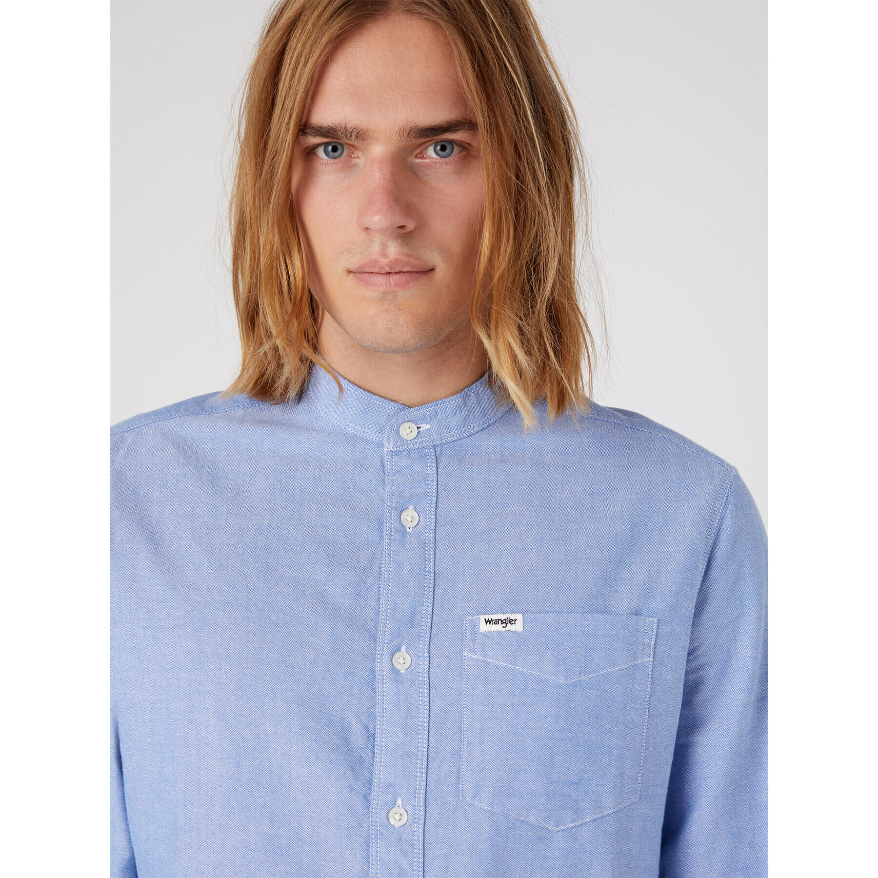 Wrangler Риза W5C8BMX50 112330805 Син Regular Fit - Pepit.bg