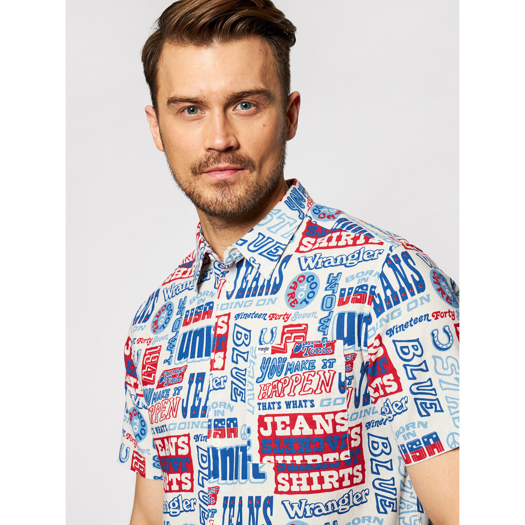 Wrangler Риза W5J47S18E Цветен Regular Fit - Pepit.bg