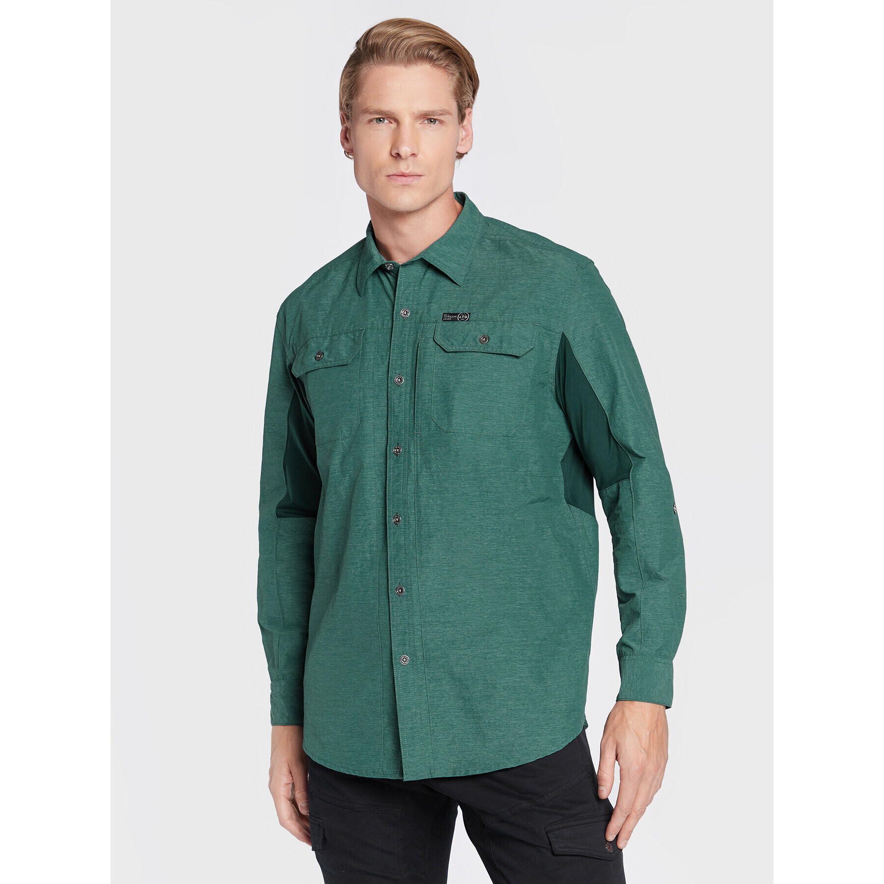 Wrangler Риза WA5BEHG50 112324305 Зелен Regular Fit - Pepit.bg