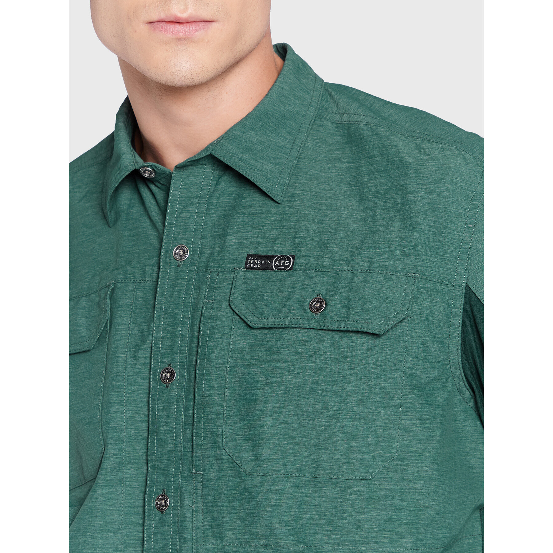 Wrangler Риза WA5BEHG50 112324305 Зелен Regular Fit - Pepit.bg