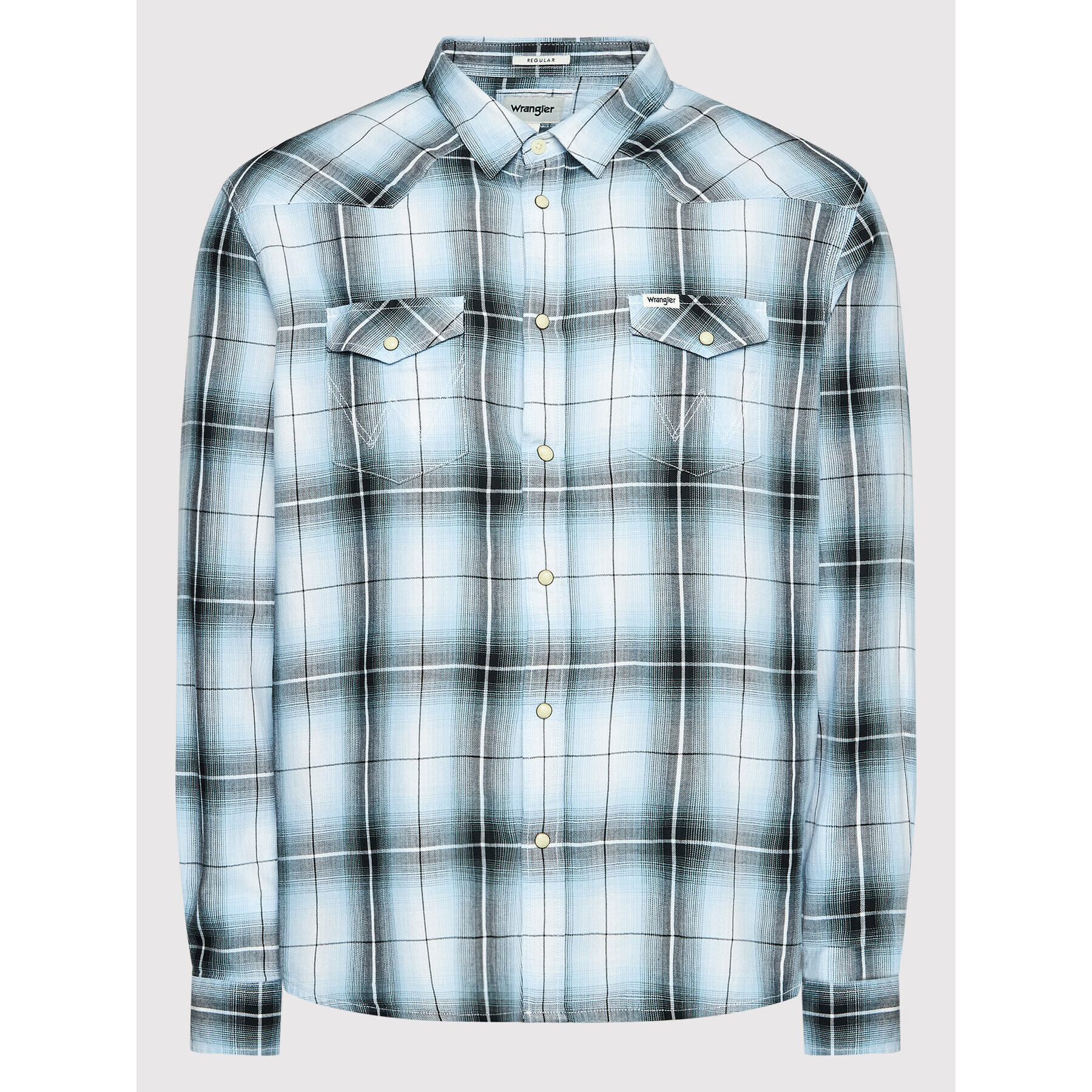 Wrangler Риза Western W5A02L Син Regular Fit - Pepit.bg