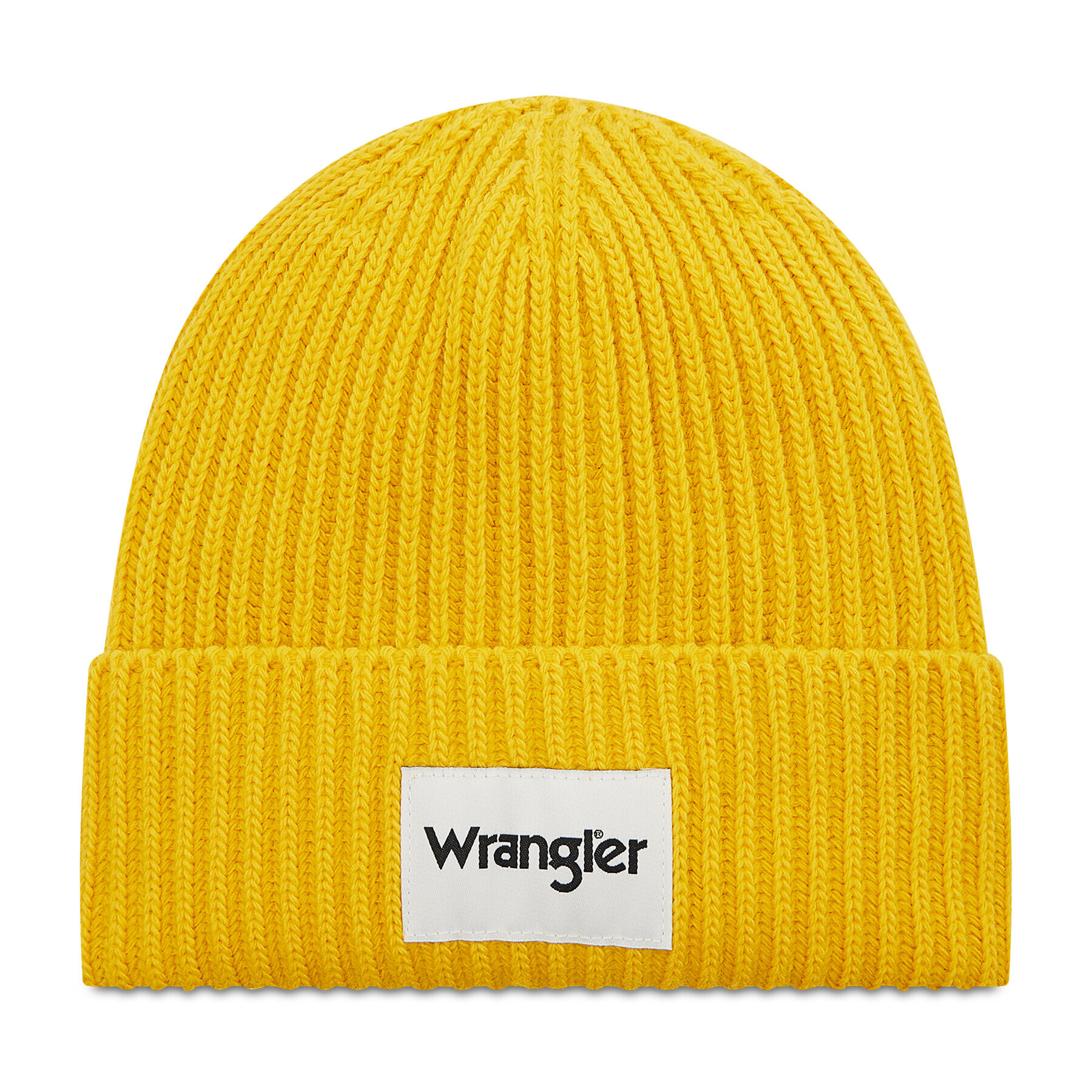 Wrangler Шапка Rib Beanie 112321917 Жълт - Pepit.bg