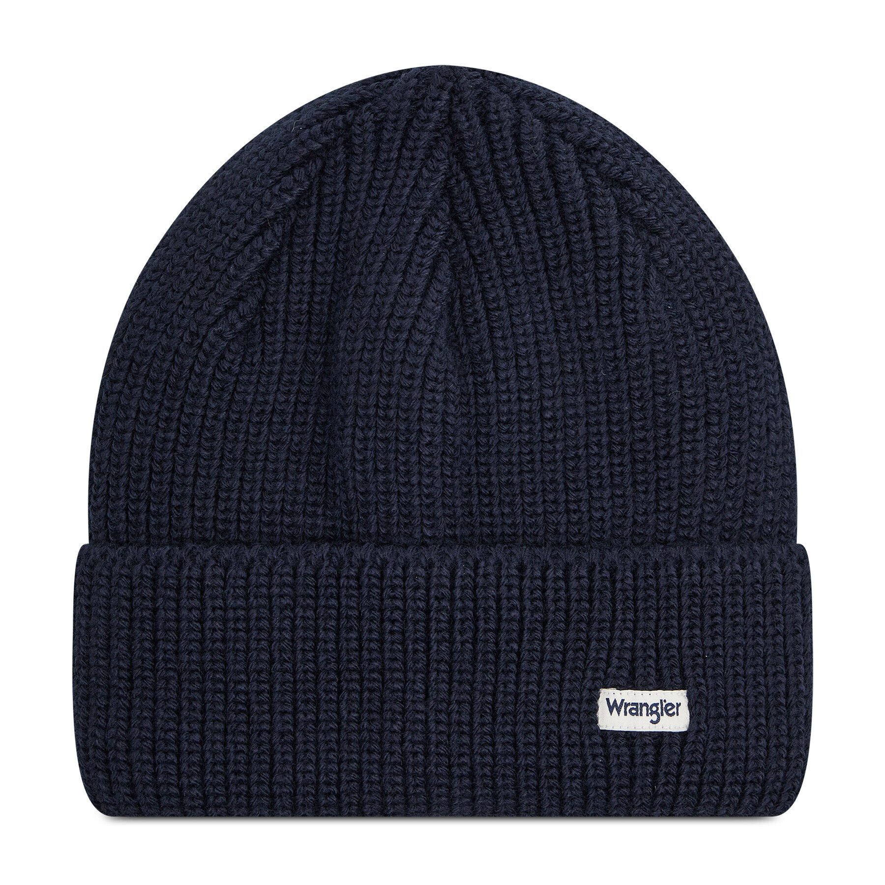 Wrangler Шапка Sign Off Beanie W0V4UHXAE Тъмносин - Pepit.bg