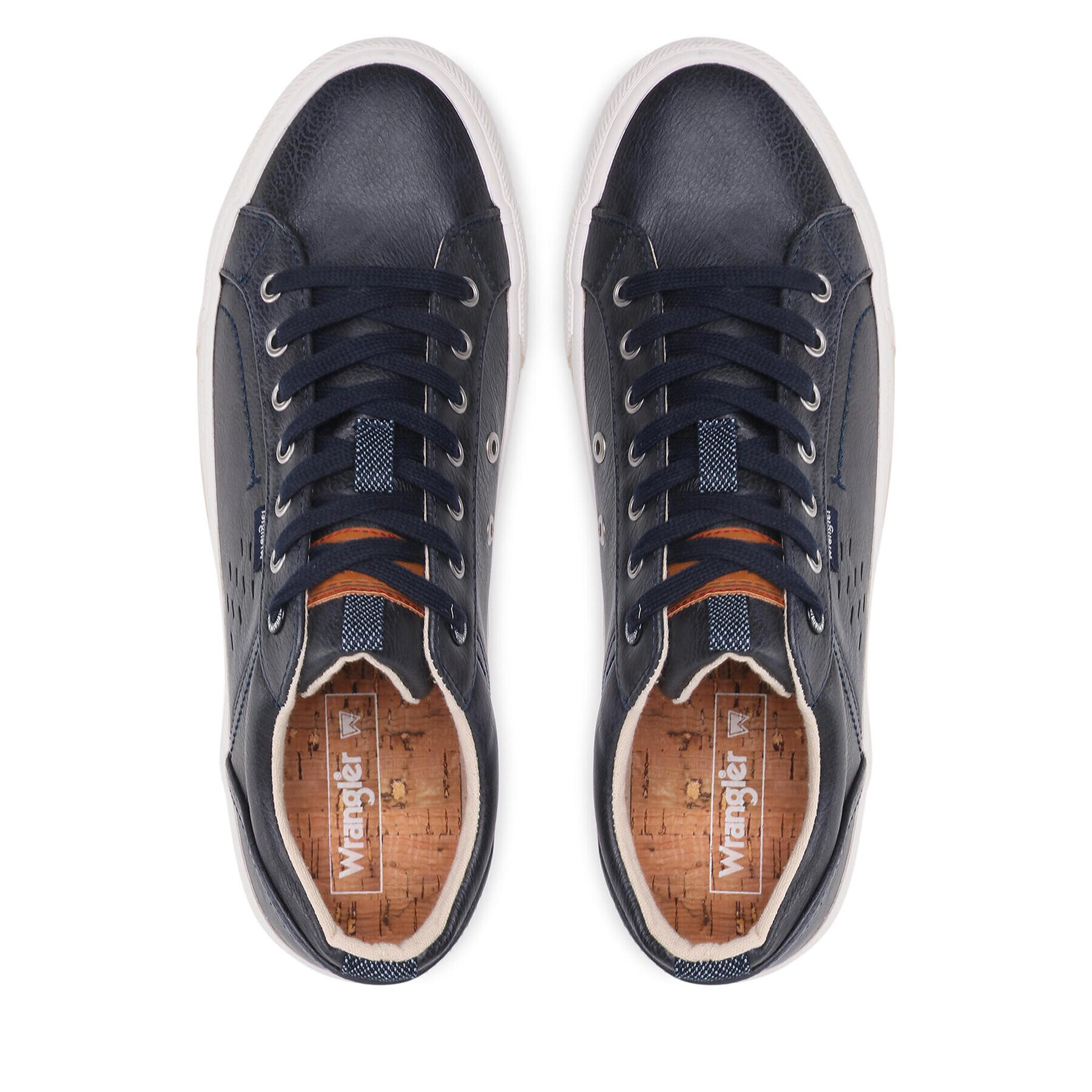 Wrangler Сникърси Clay Vegan WM21040A Тъмносин - Pepit.bg