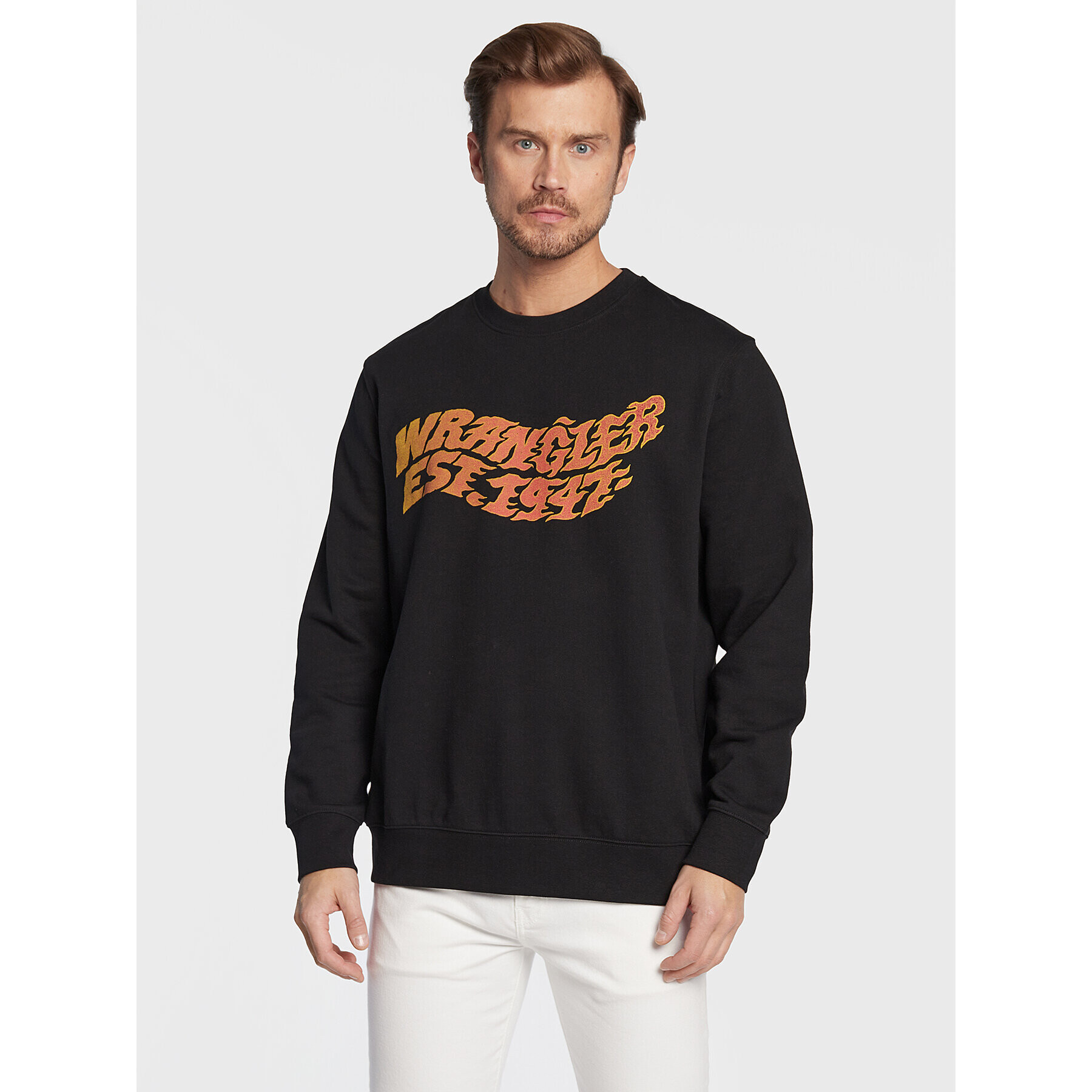 Wrangler Суитшърт Graphic W6E9IL100 112321305 Черен Regular Fit - Pepit.bg