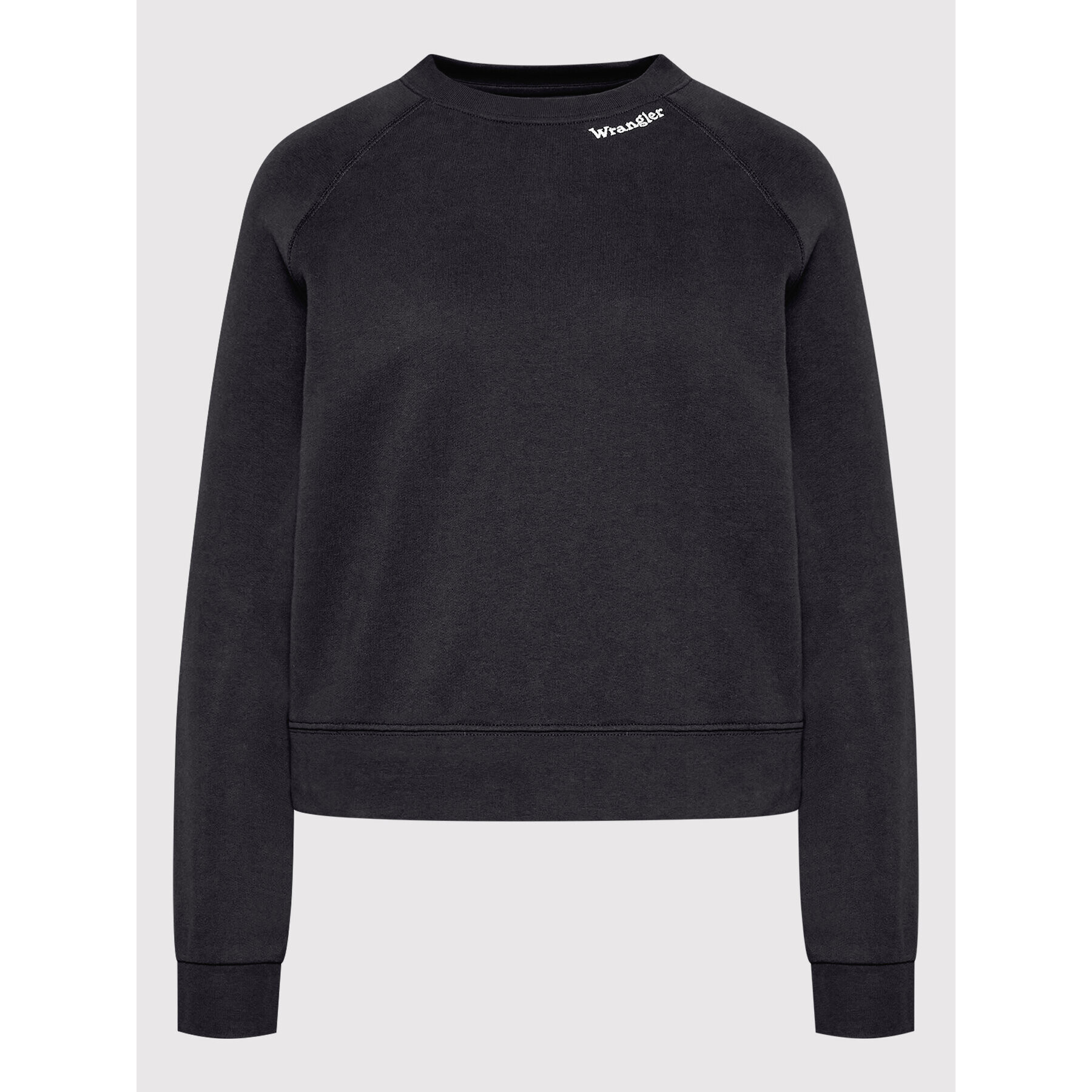 Wrangler Суитшърт Retro Raglan 112323704 Черен Regular Fit - Pepit.bg