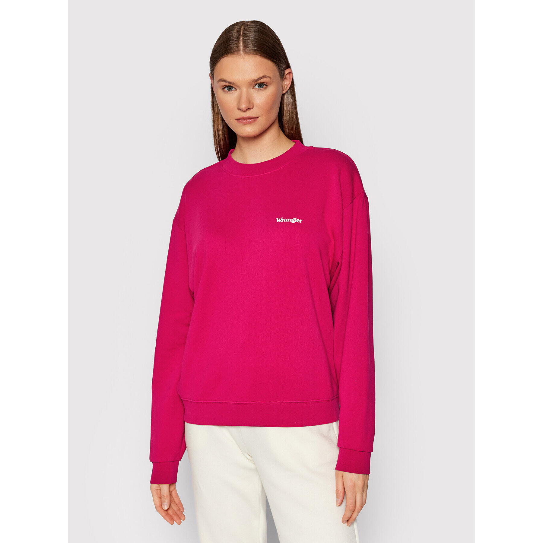 Wrangler Суитшърт Retro W6N0HAR09 Розов Regular Fit - Pepit.bg