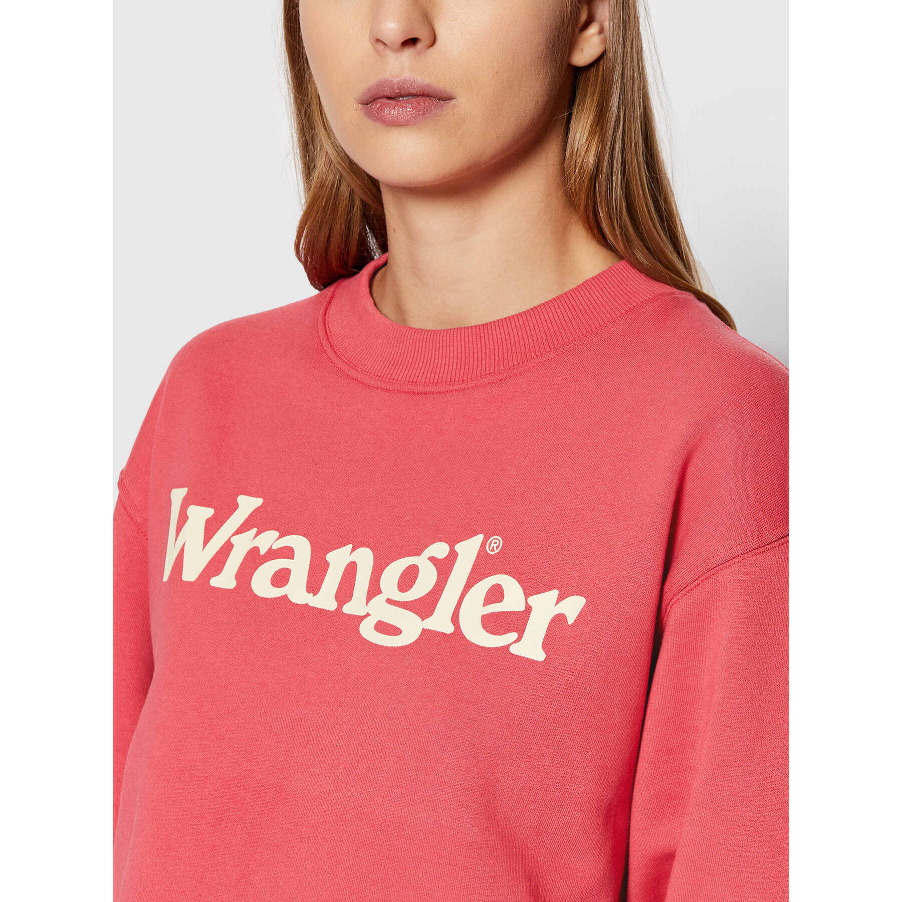 Wrangler Суитшърт Retro W6N0HAXGH Розов Regular Fit - Pepit.bg