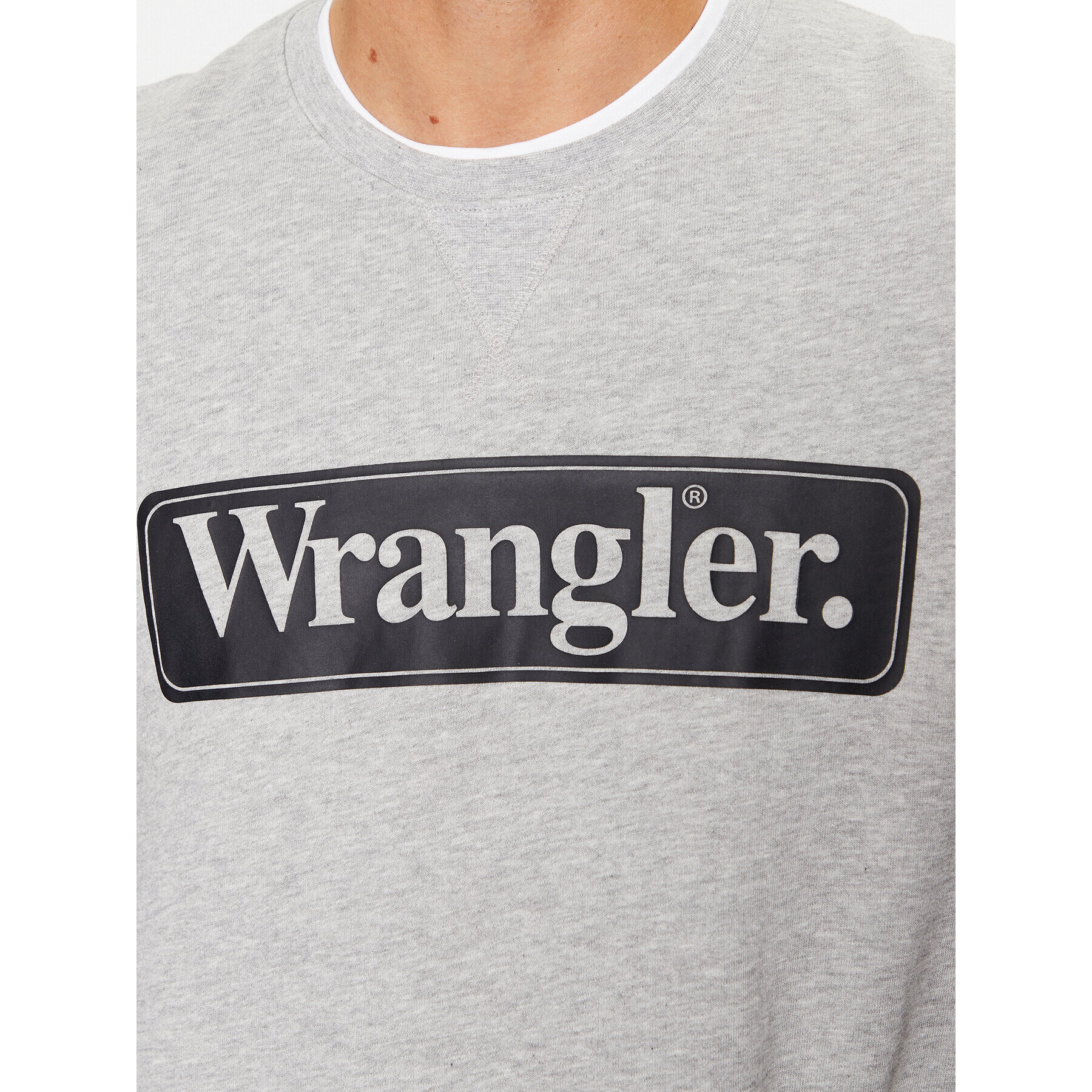 Wrangler Суитшърт Seasonal 112341197 Сив Regular Fit - Pepit.bg