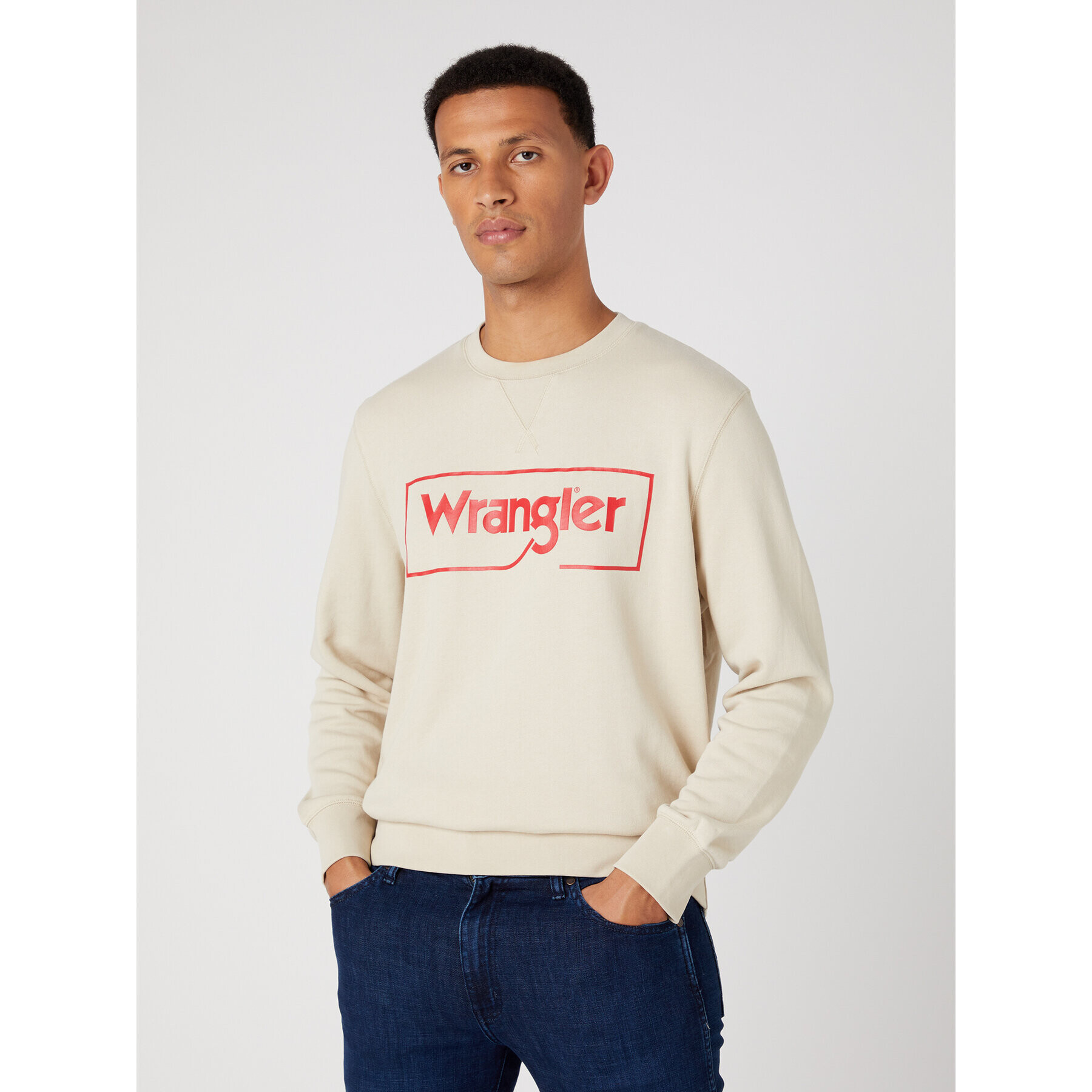 Wrangler Суитшърт W662HAC22 Бежов Regular Fit - Pepit.bg