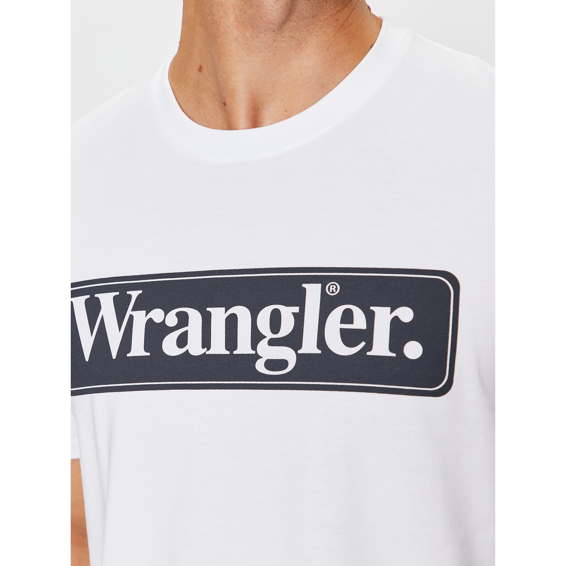 Wrangler Тишърт 112341133 Бял Regular Fit - Pepit.bg