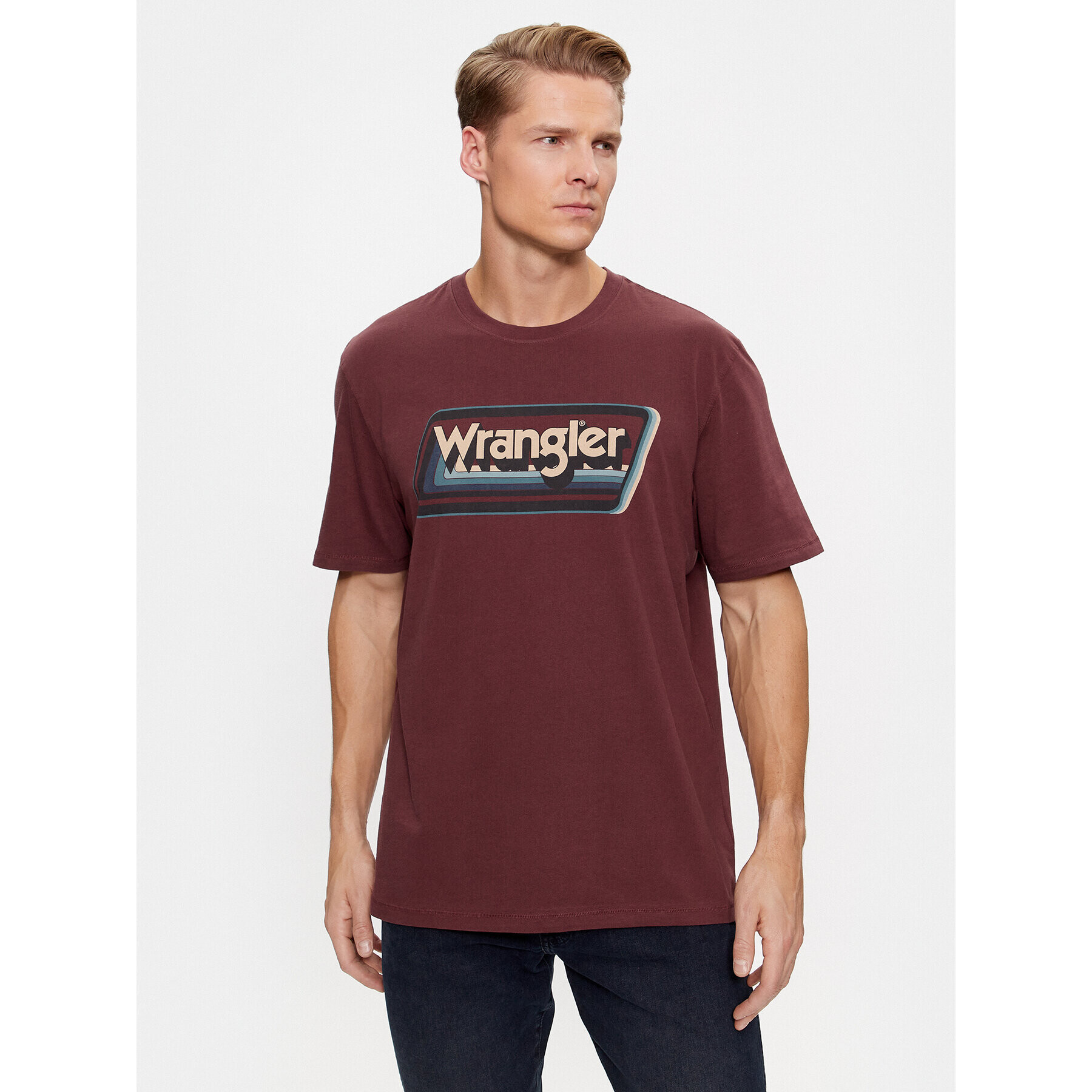 Wrangler Тишърт 112341242 Кафяв Relaxed Fit - Pepit.bg