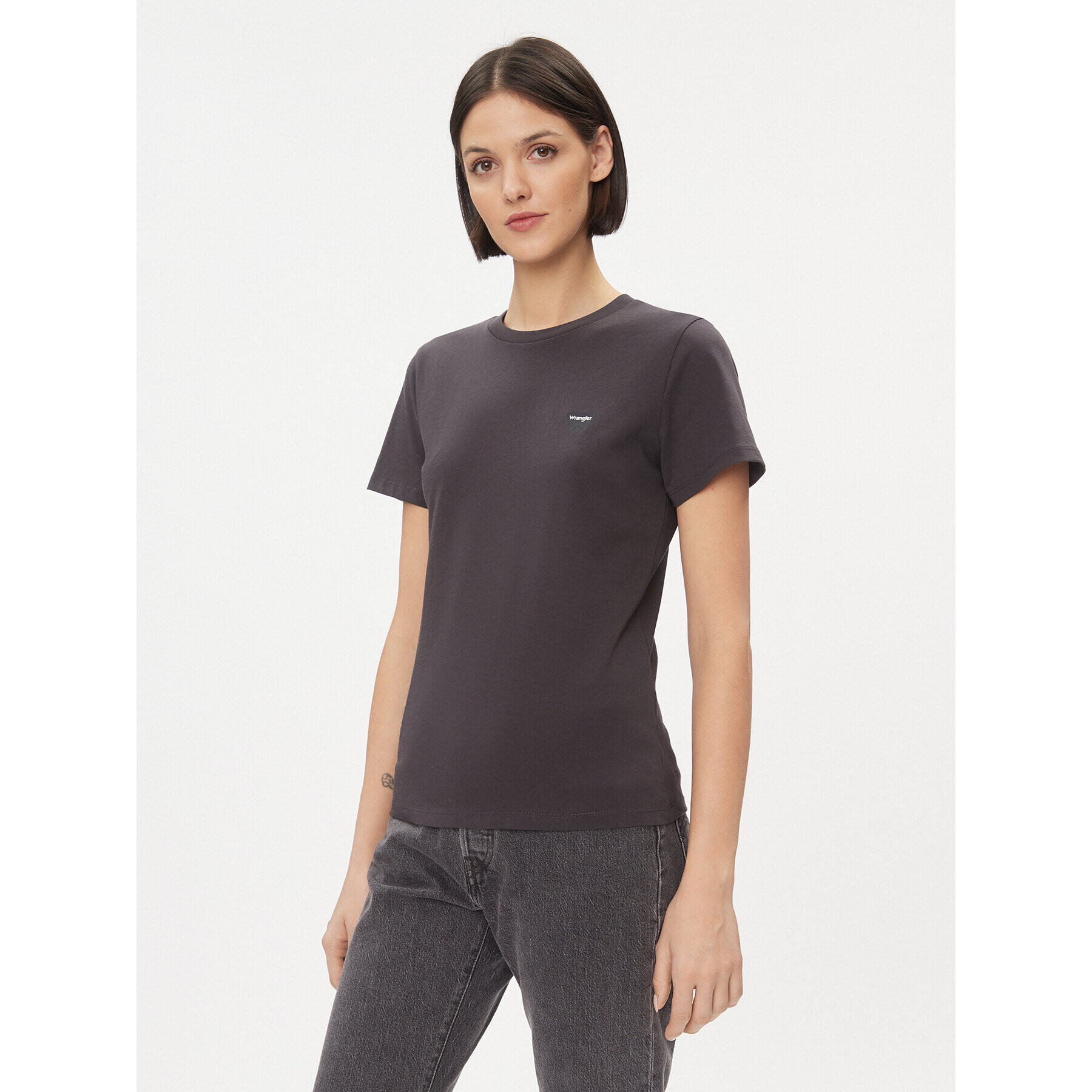 Wrangler Тишърт 112343064 Черен Slim Fit - Pepit.bg