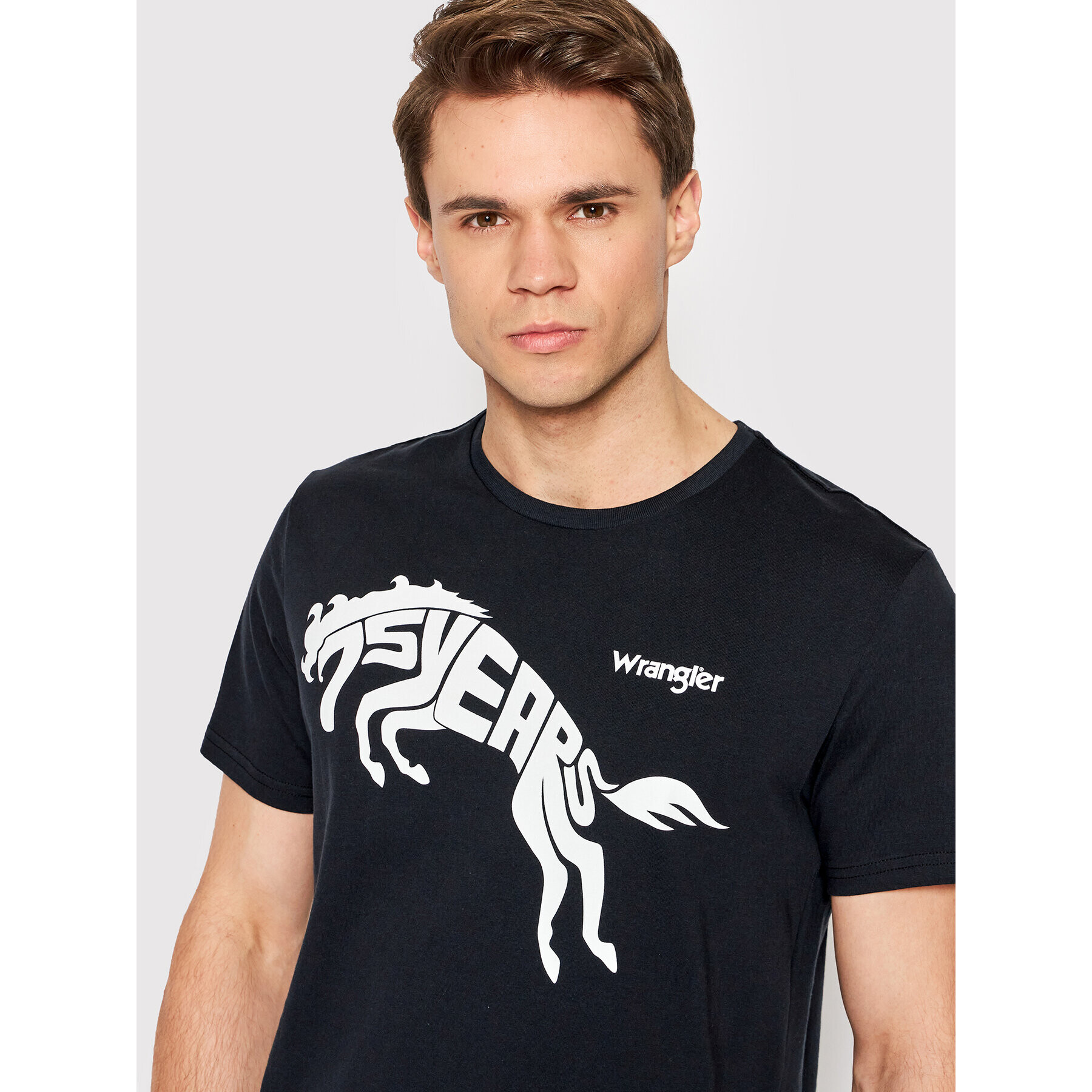 Wrangler Тишърт 75Th Anni W746EEZ13 Черен Regular Fit - Pepit.bg
