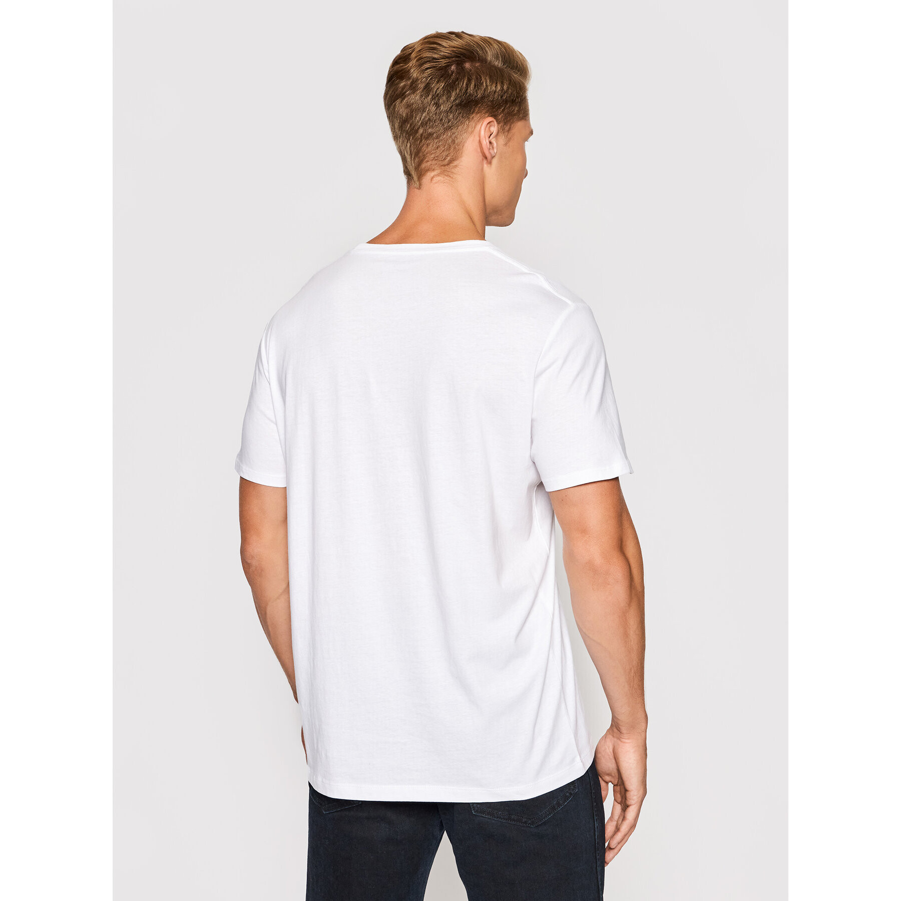 Wrangler Тишърт Americana W7J6D3989 Бял Regular Fit - Pepit.bg