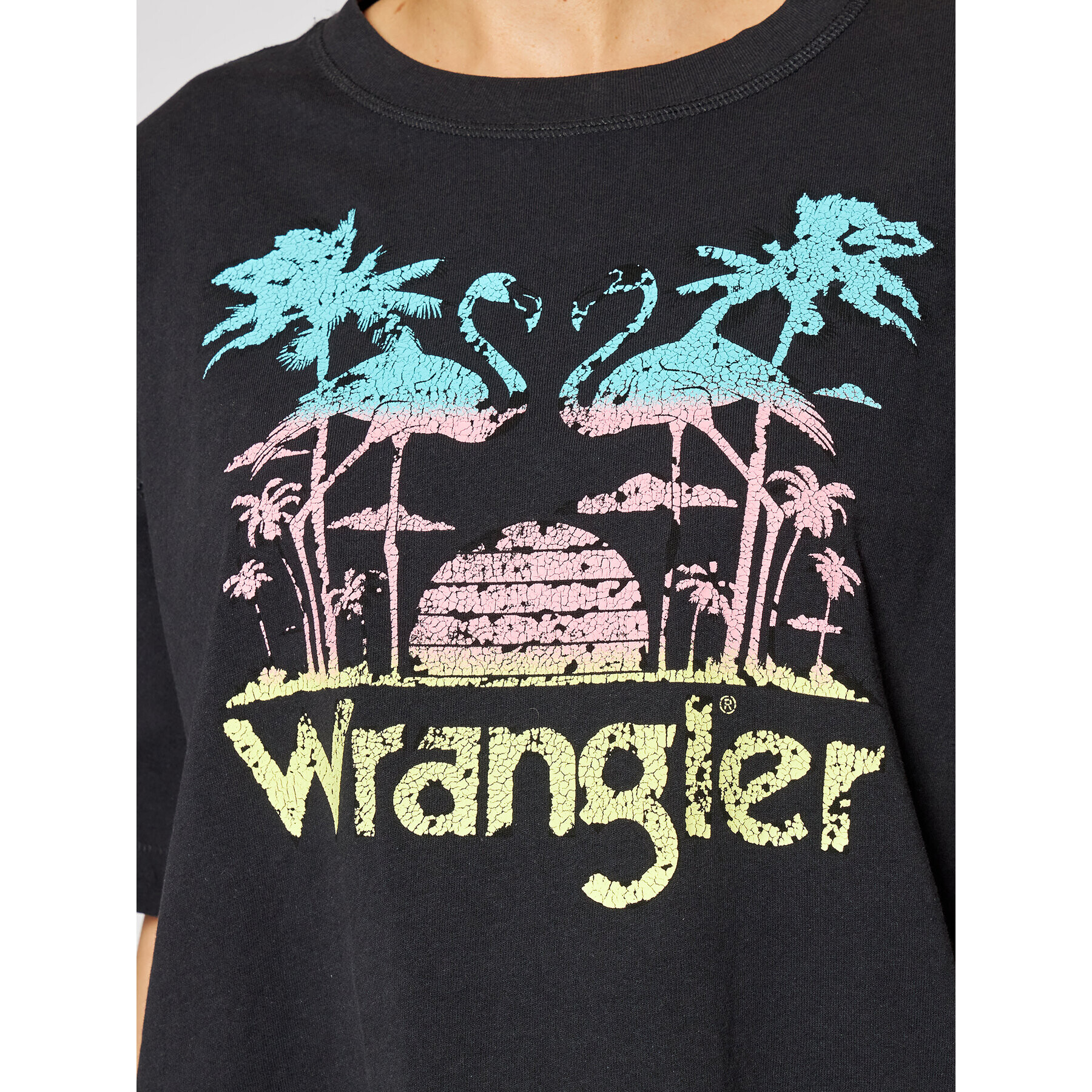 Wrangler Тишърт Boxy W7S2GFXV6 Сив Relaxed Fit - Pepit.bg