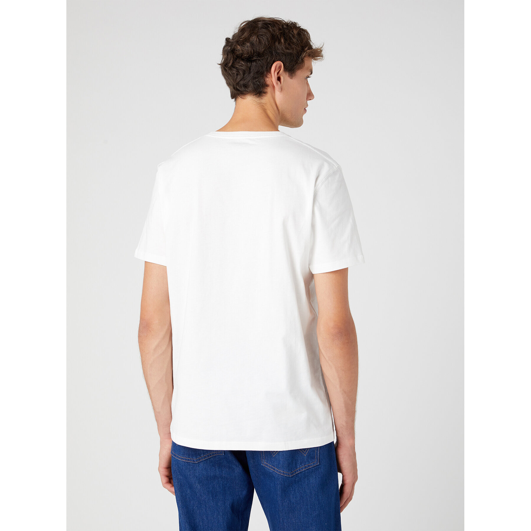 Wrangler Тишърт Branded W773EEW02 112331866 Бял Regular Fit - Pepit.bg