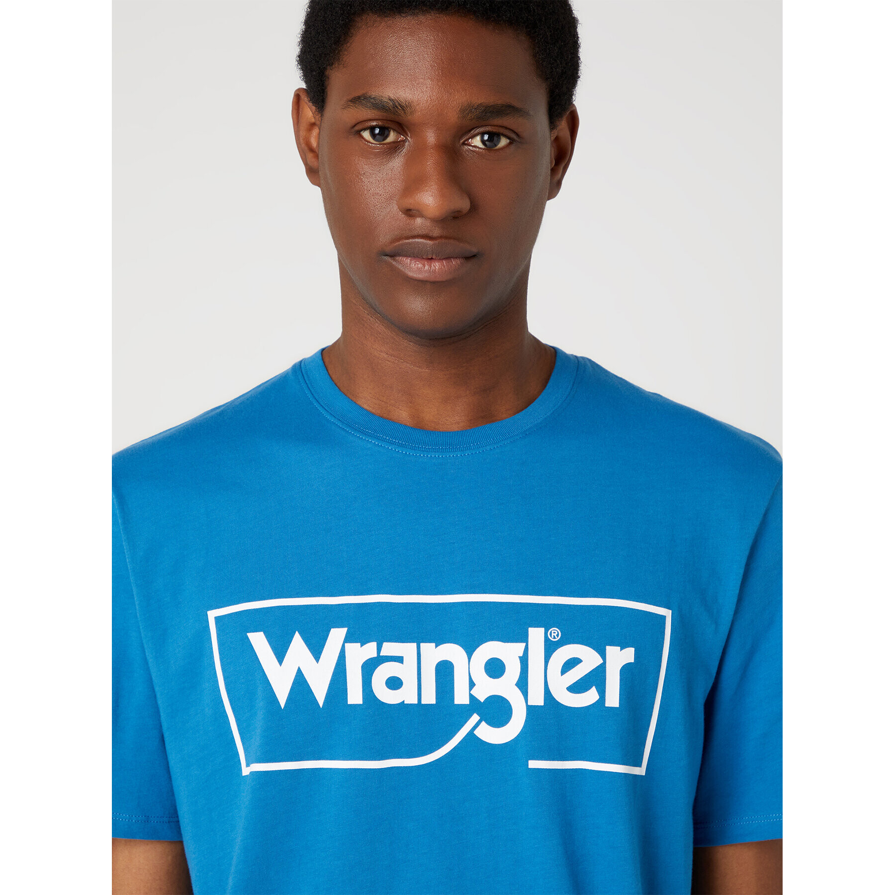 Wrangler Тишърт Frame Logo W70JD369F 112330823 Син Regular Fit - Pepit.bg