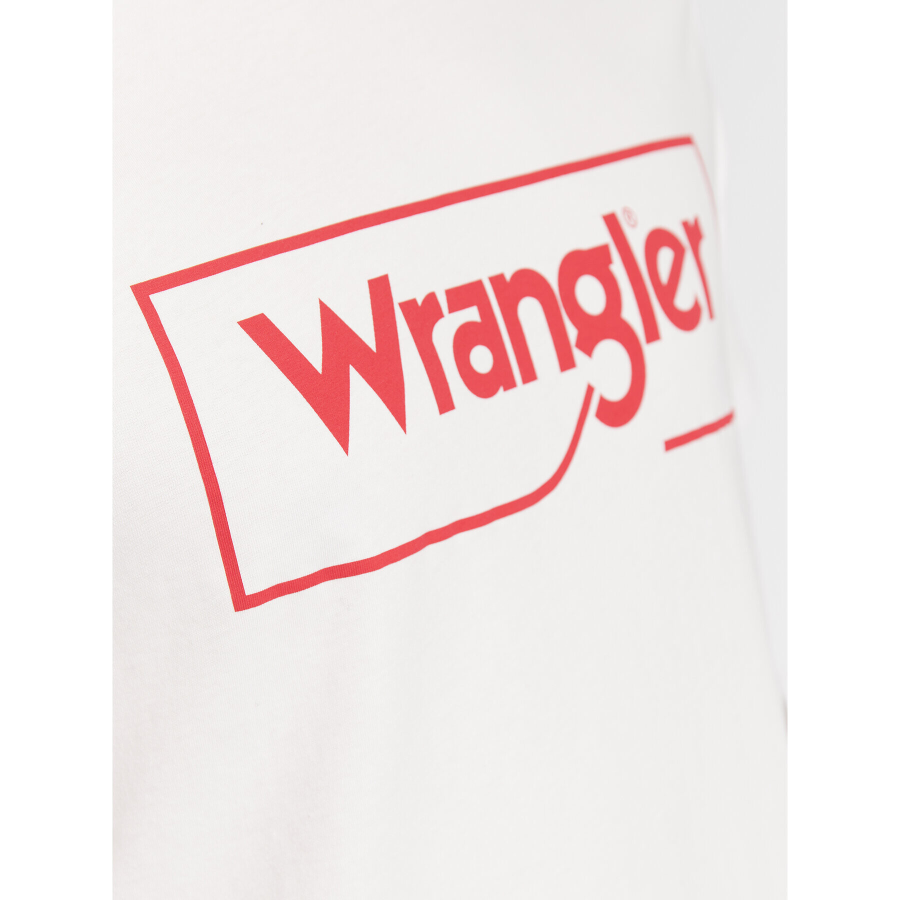 Wrangler Тишърт Frame Logo W70JD3989 112319300 Бял Regular Fit - Pepit.bg