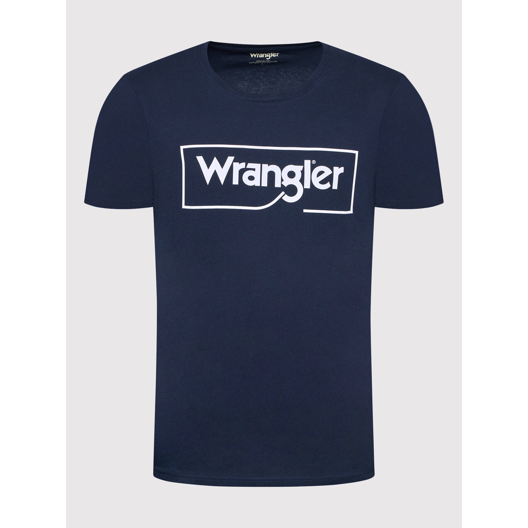 Wrangler Тишърт Frame Logo W7H3D3114 Тъмносин Regular Fit - Pepit.bg