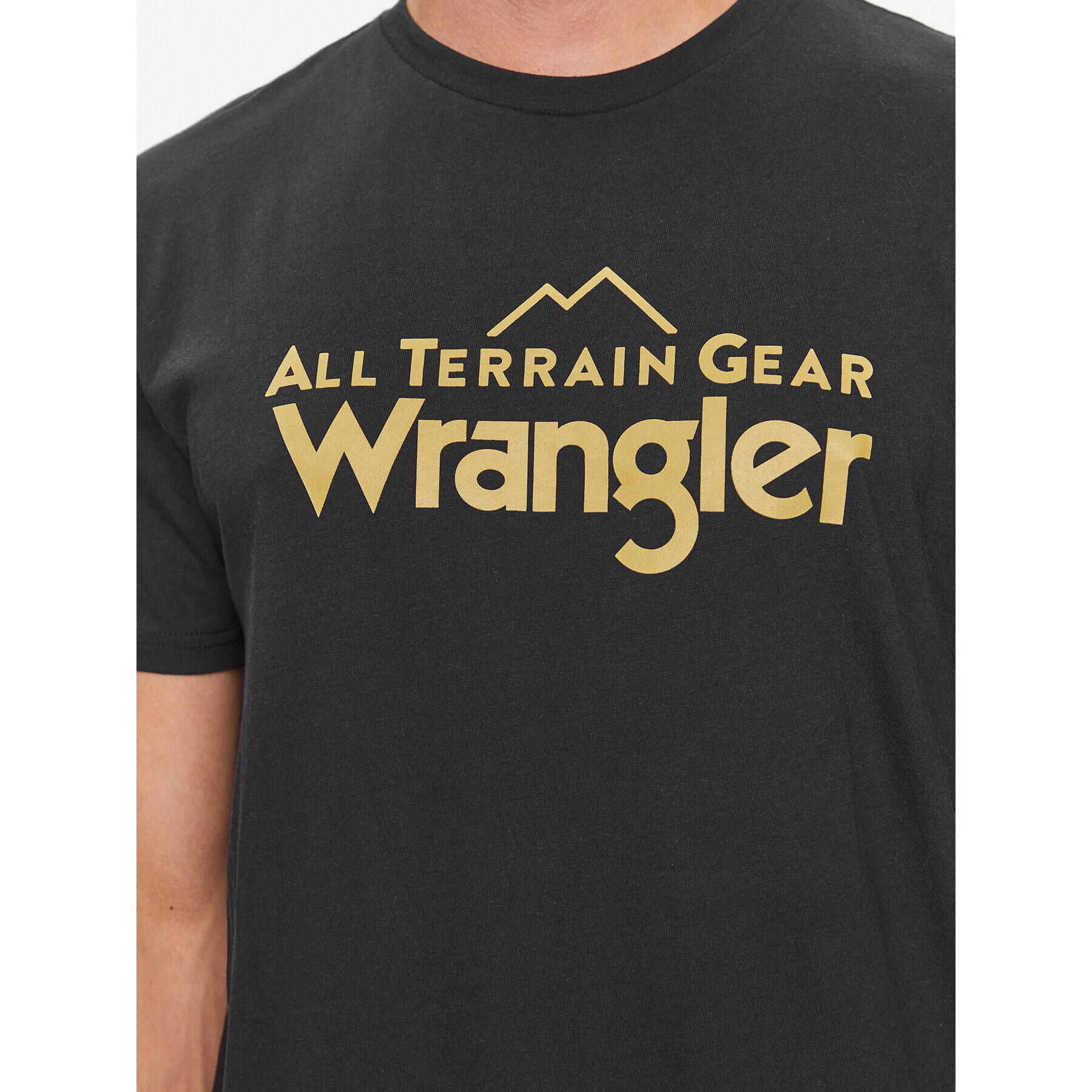 Wrangler Тишърт Logo 112341249 Черен Regular Fit - Pepit.bg