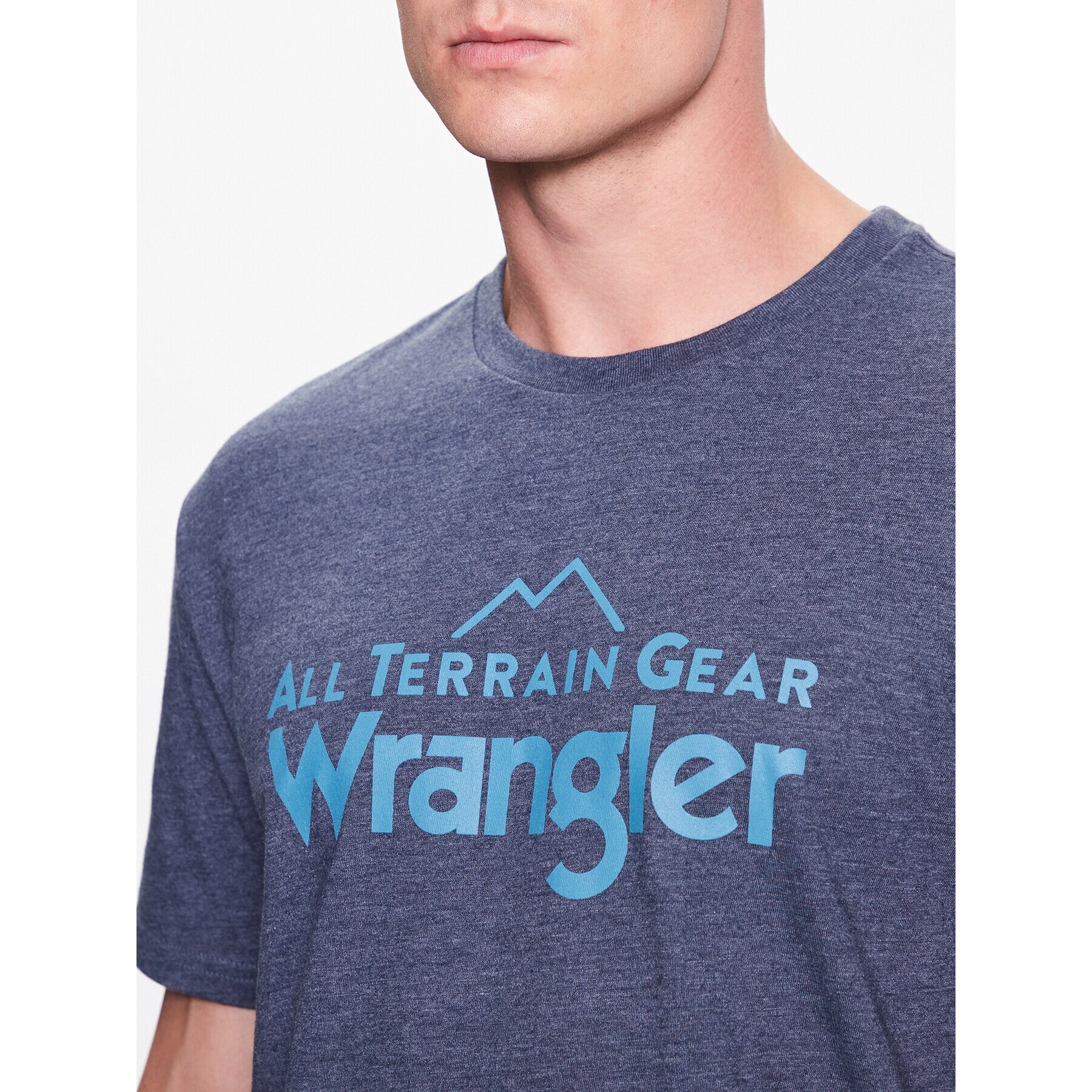 Wrangler Тишърт Logo Tee WC5EGEC16 112335671 Тъмносин Regular Fit - Pepit.bg