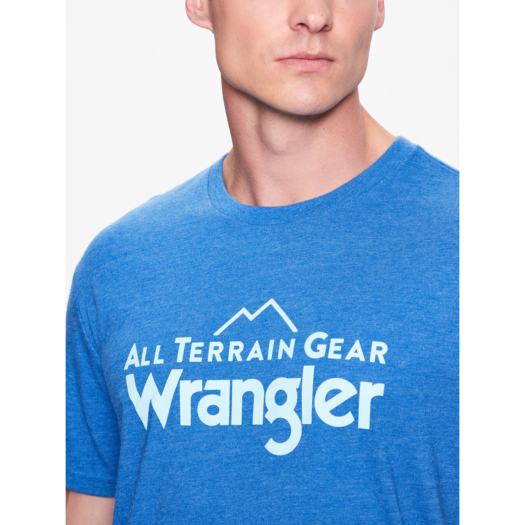 Wrangler Тишърт Logo Tee WC5FGE47G 112335672 Син Regular Fit - Pepit.bg