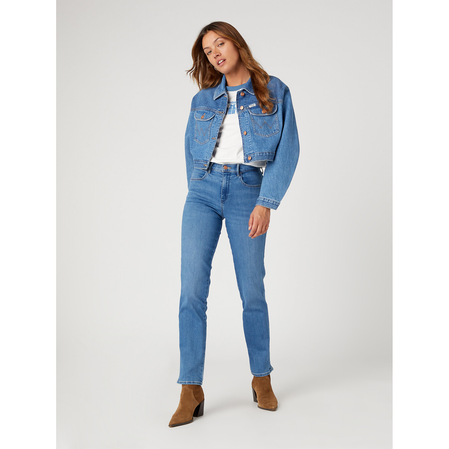 Wrangler Тишърт Ringer W7N0EEW02 112331996 Бял Regular Fit - Pepit.bg