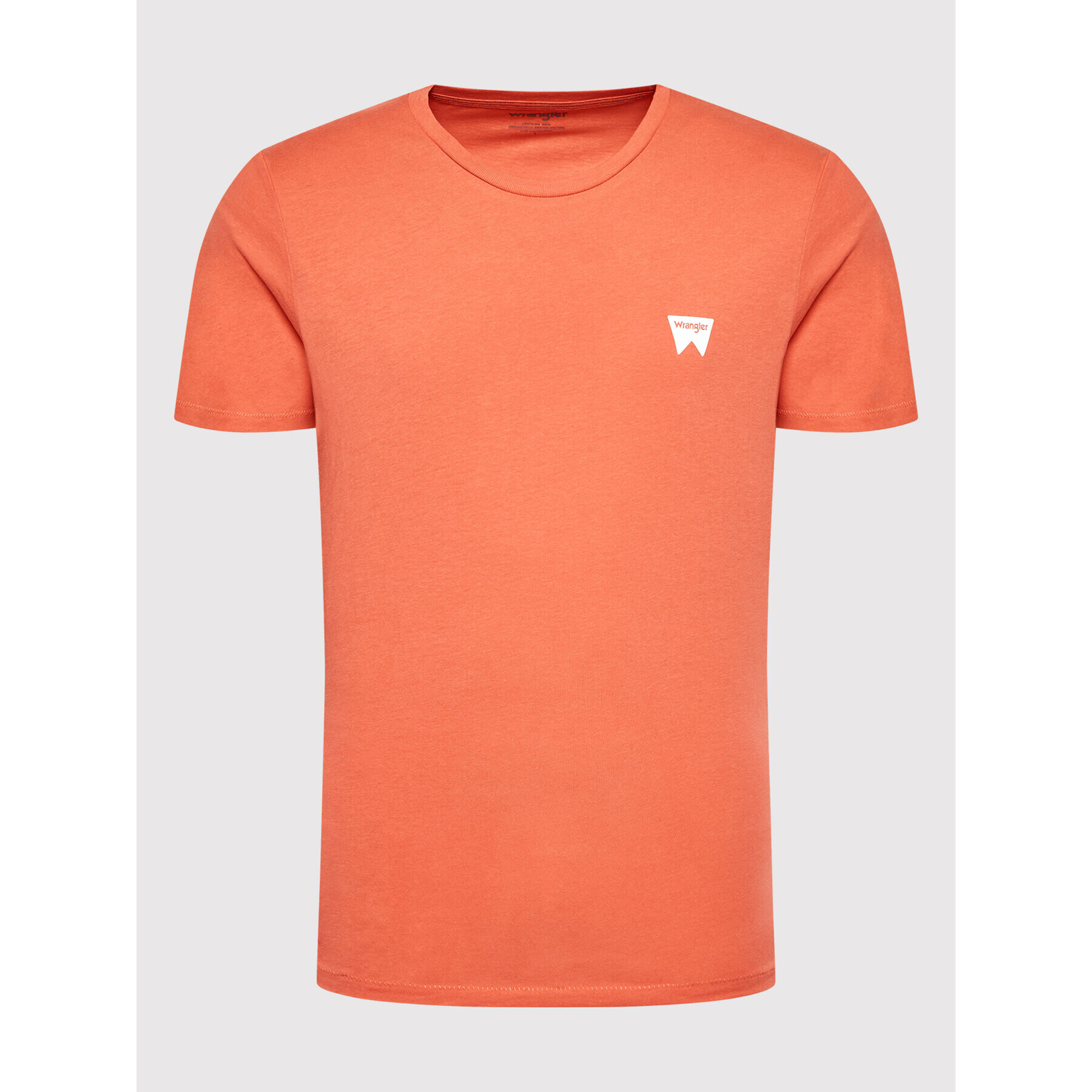 Wrangler Тишърт Sign Off Tee W7C07D Червен Regular Fit - Pepit.bg