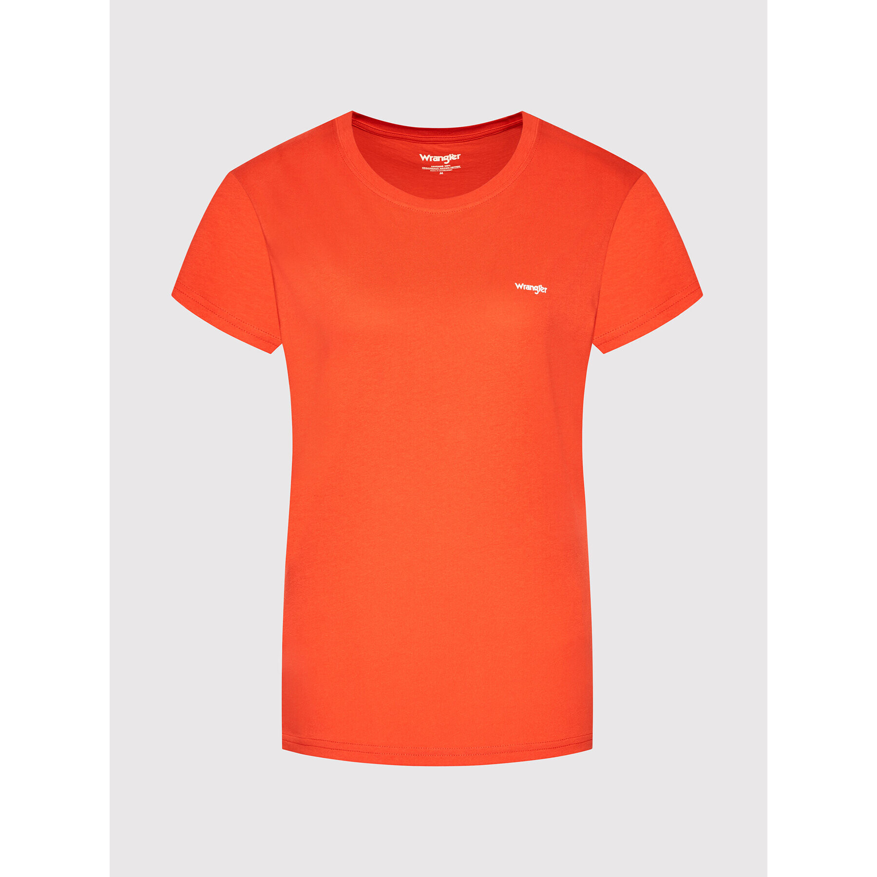 Wrangler Тишърт Sign Off Tee W7Q0D3 Оранжев Regular Fit - Pepit.bg