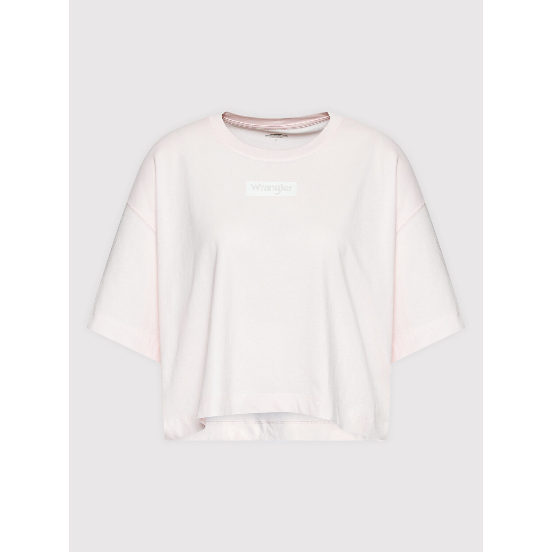 Wrangler Тишърт W7S2D3P43 Розов Boxy Fit - Pepit.bg