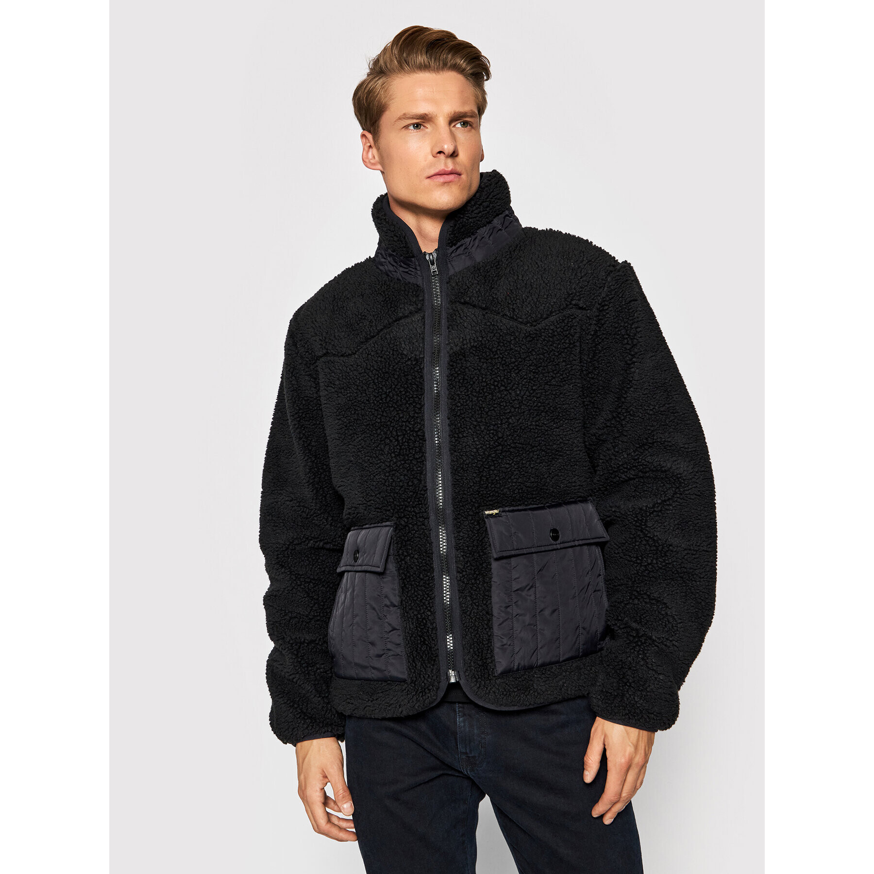 Wrangler Зимно яке Western Liner W4F4YA100 Черен Regular Fit - Pepit.bg