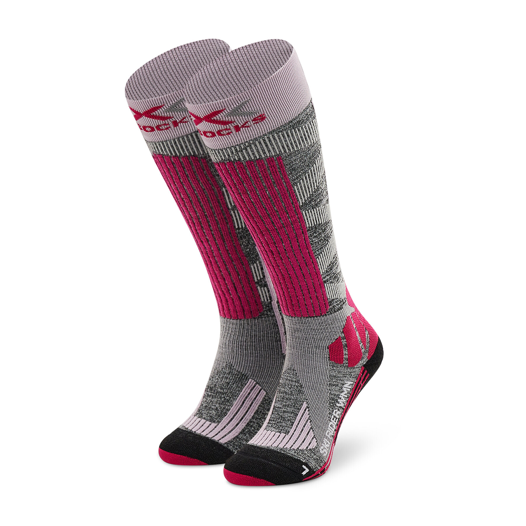 X-Socks Чорапи дълги дамски Ski Rider 4.0 XSSSKRW19W Сив - Pepit.bg