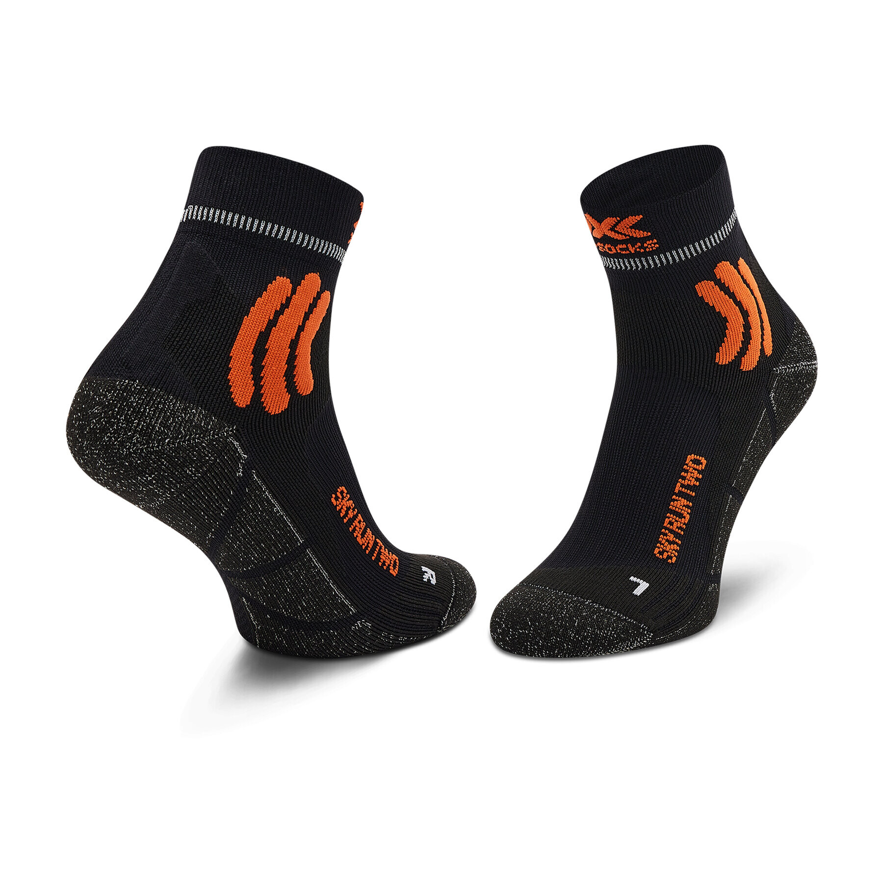 X-Socks Чорапи дълги мъжки Sky Run Two XSRS14S19U Черен - Pepit.bg