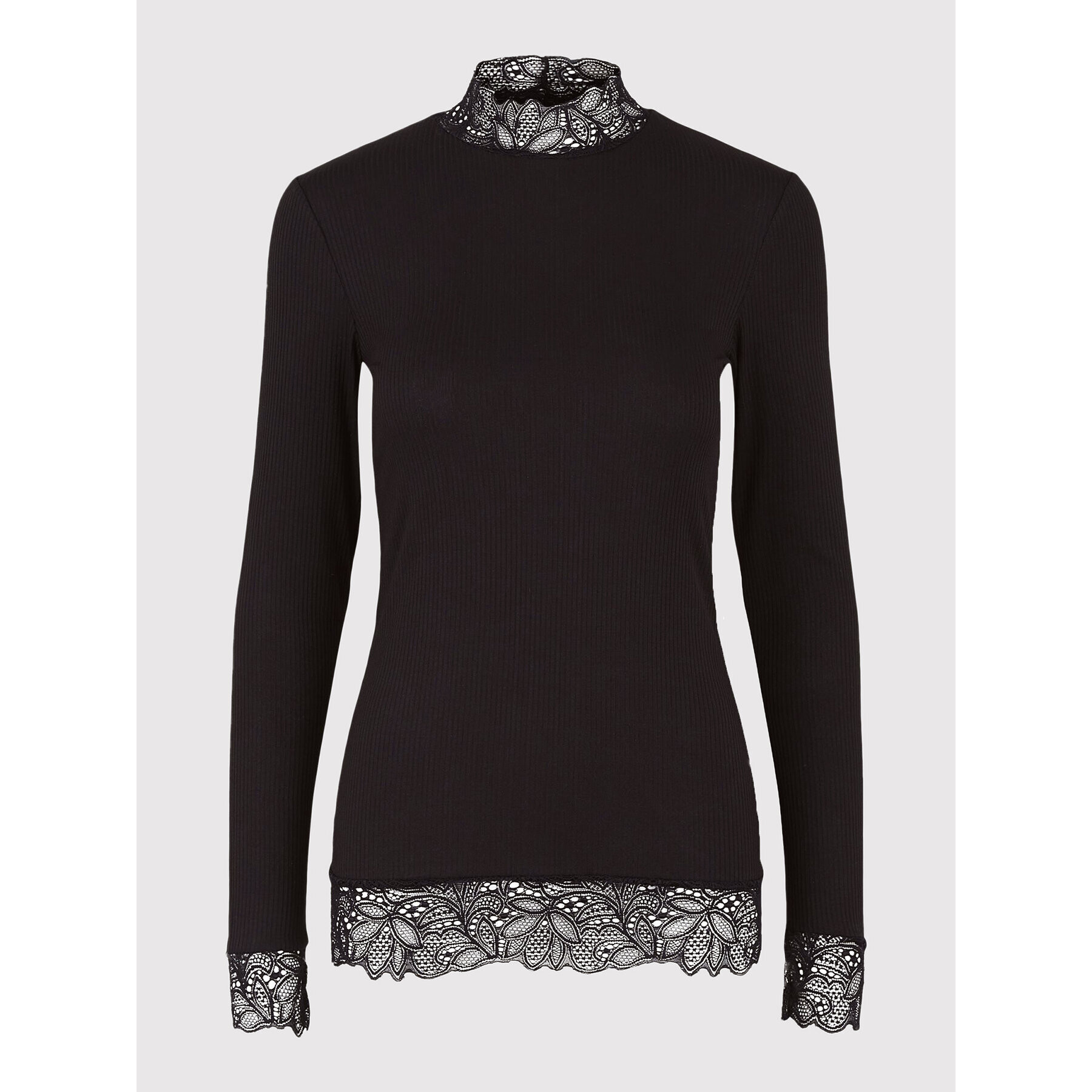 YAS Блуза Elle 26024677 Черен Regular Fit - Pepit.bg