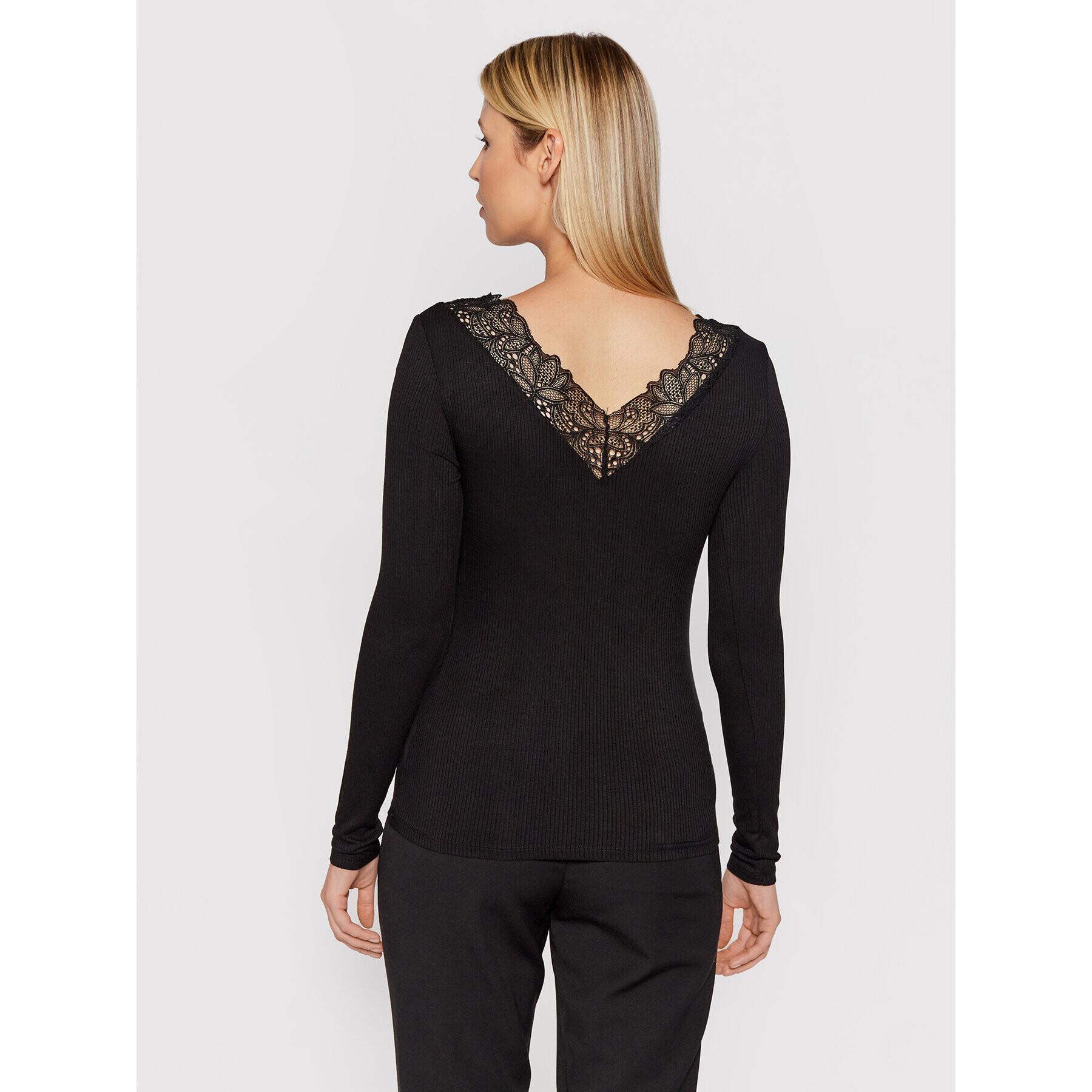 YAS Блуза Elle 26024685 Черен Slim Fit - Pepit.bg