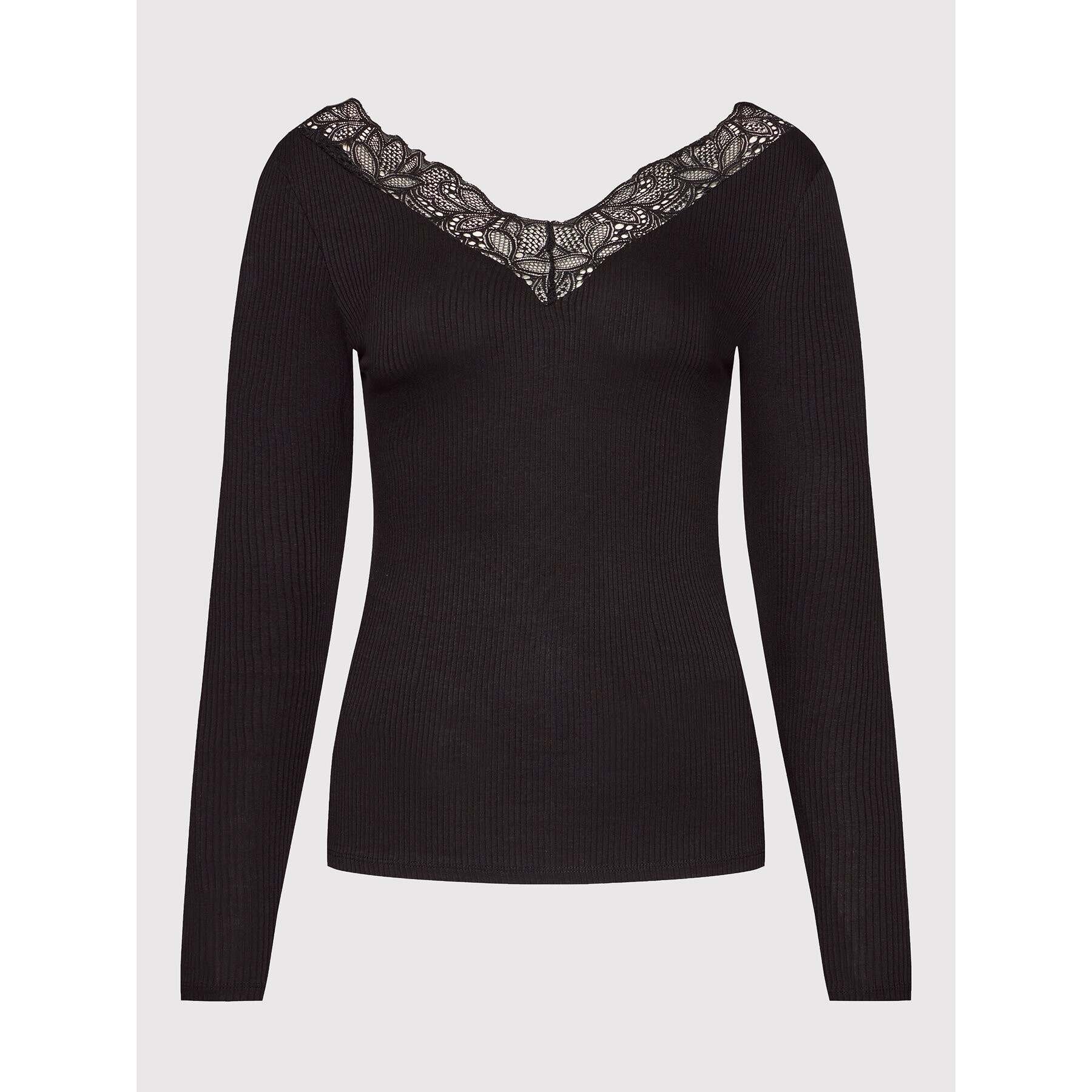 YAS Блуза Elle 26024685 Черен Slim Fit - Pepit.bg