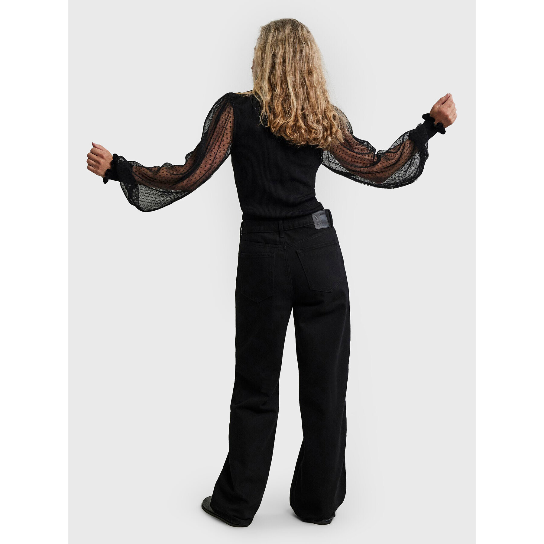 YAS Блуза Melania 26028579 Черен Slim Fit - Pepit.bg