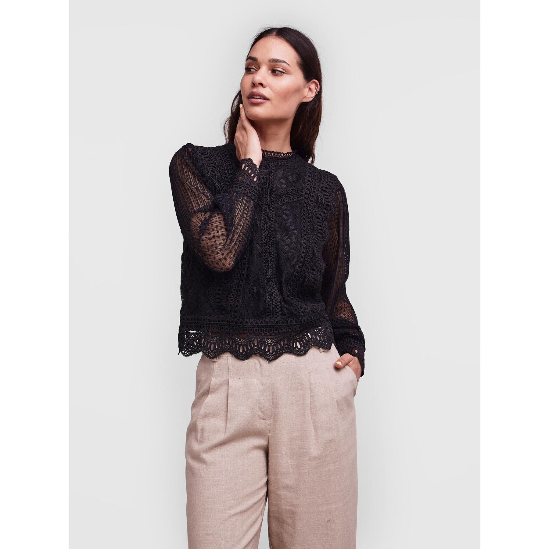YAS Блуза Sophira 26021990 Черен Regular Fit - Pepit.bg